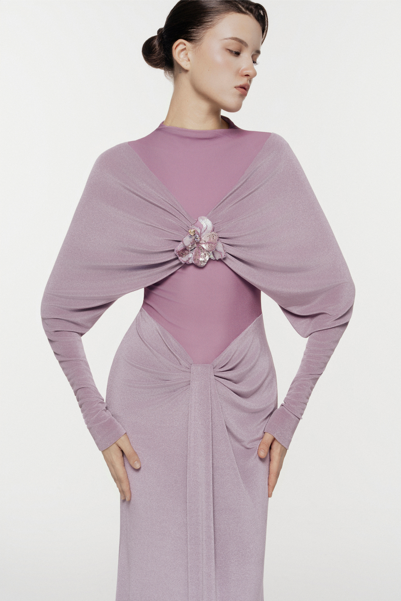 Stone-Embellished Mermaid Gown