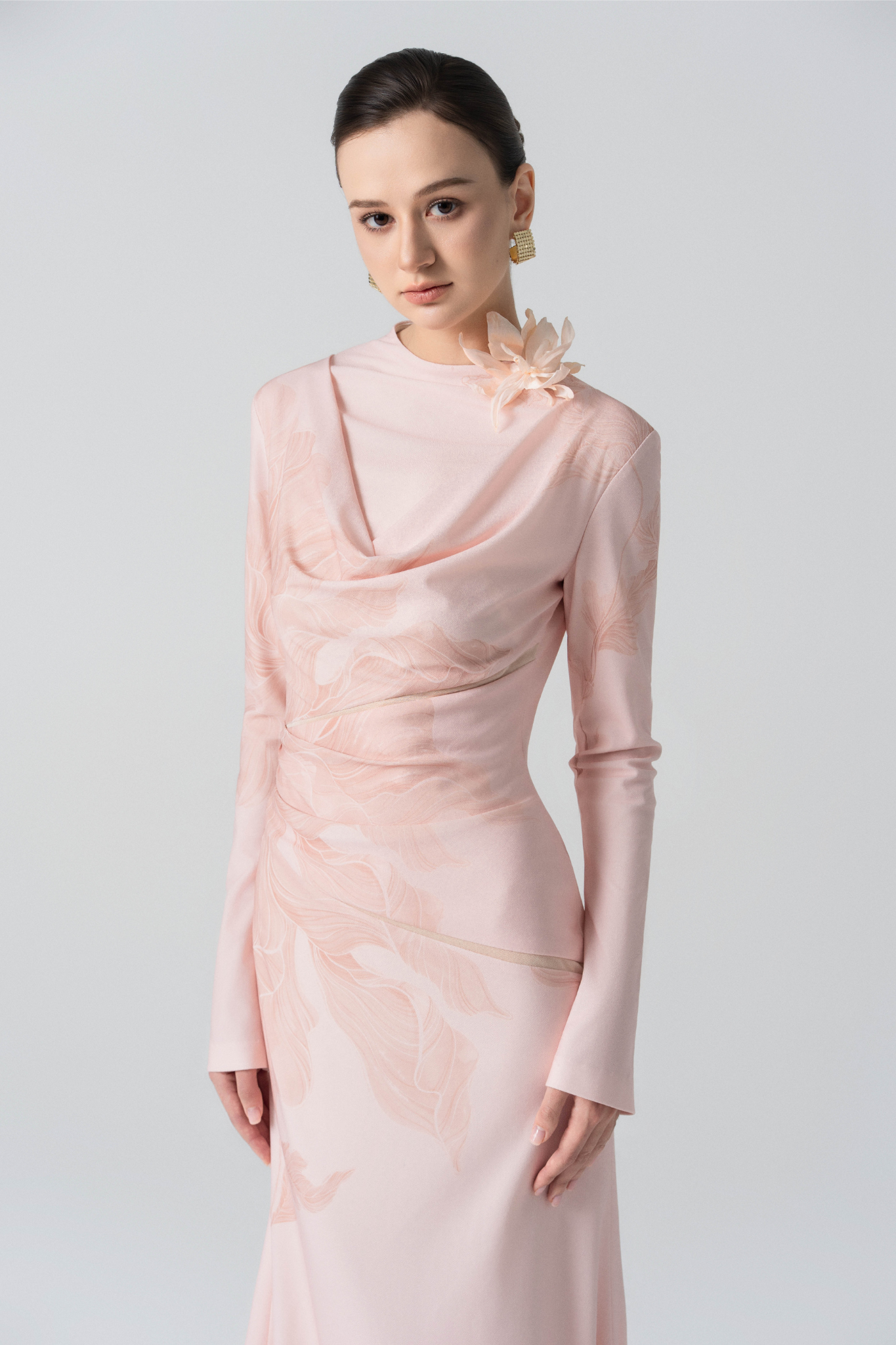 Blossom Drift Fishtail Gown