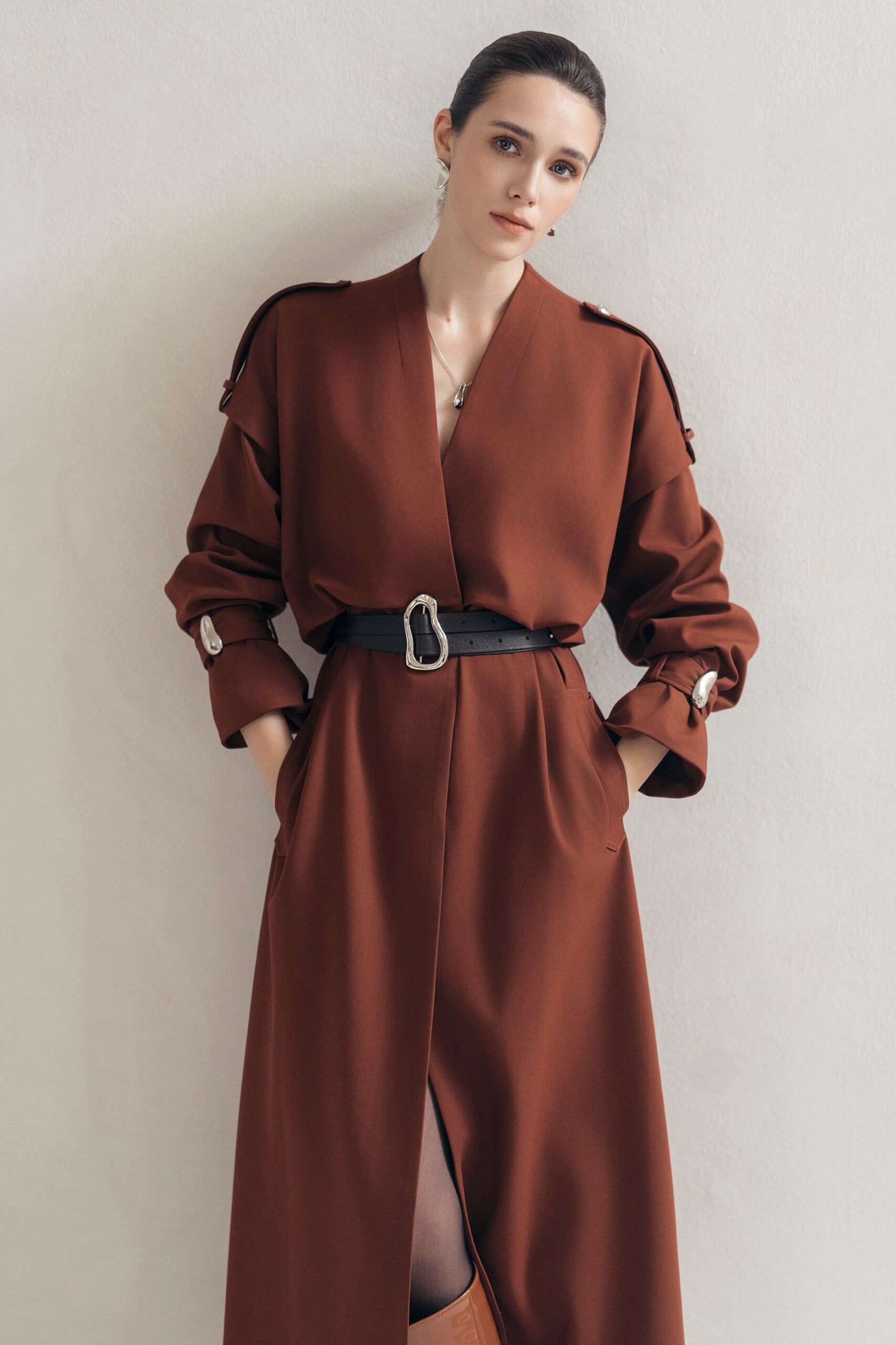 Orange Charm Trench image 2