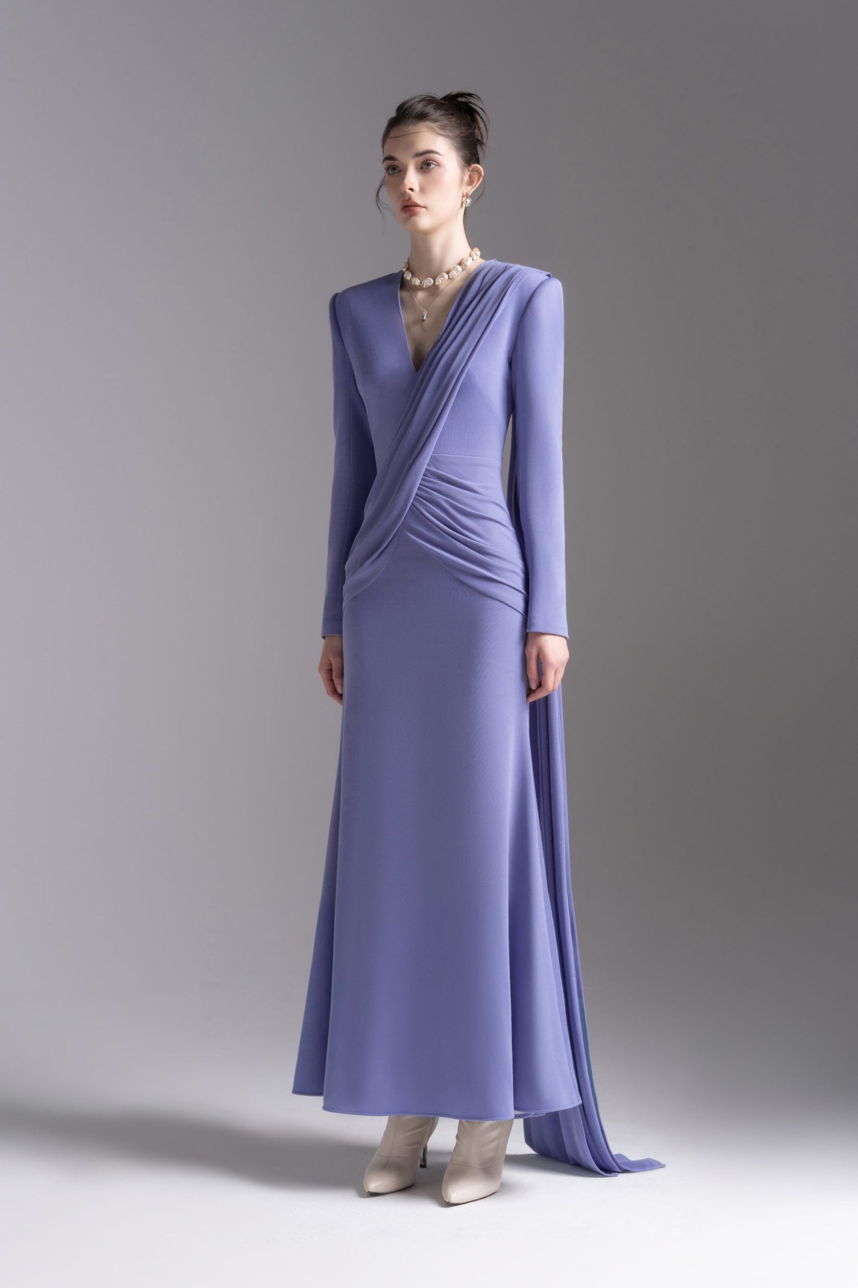 Vest Grace Gown in Dark Sky Blue image 1