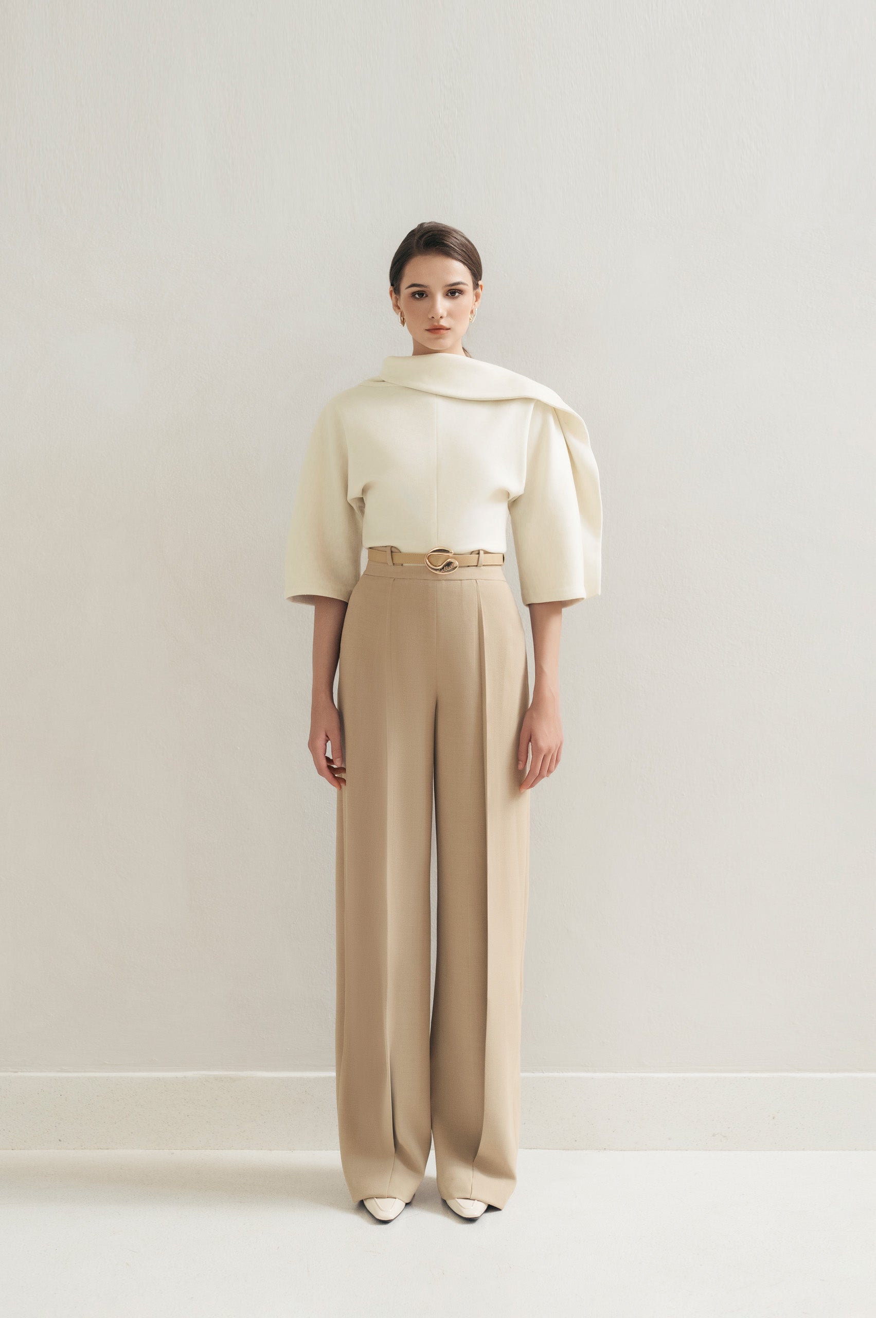 Khaki Hem Pants image 0