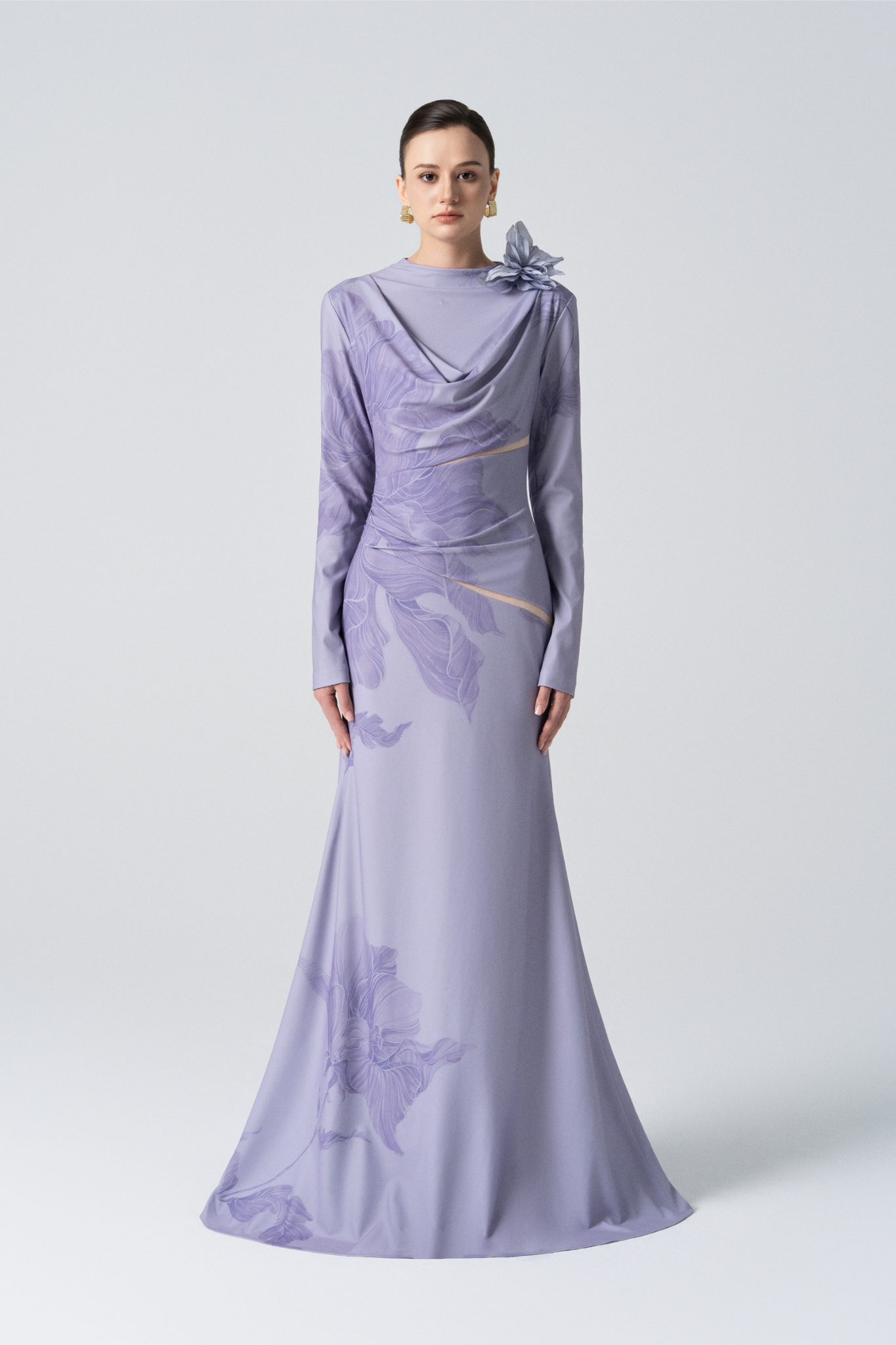 Blossom Drift Fishtail Gown