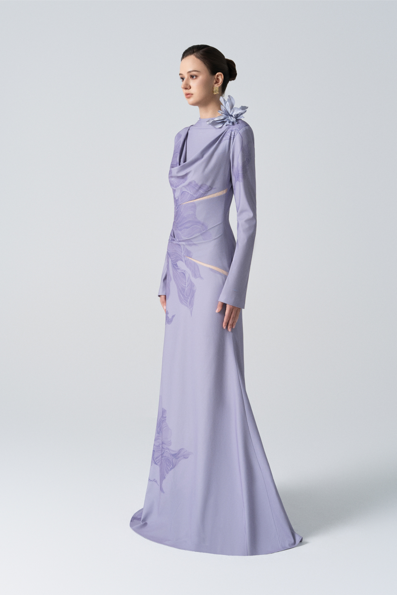 Blossom Drift Fishtail Gown