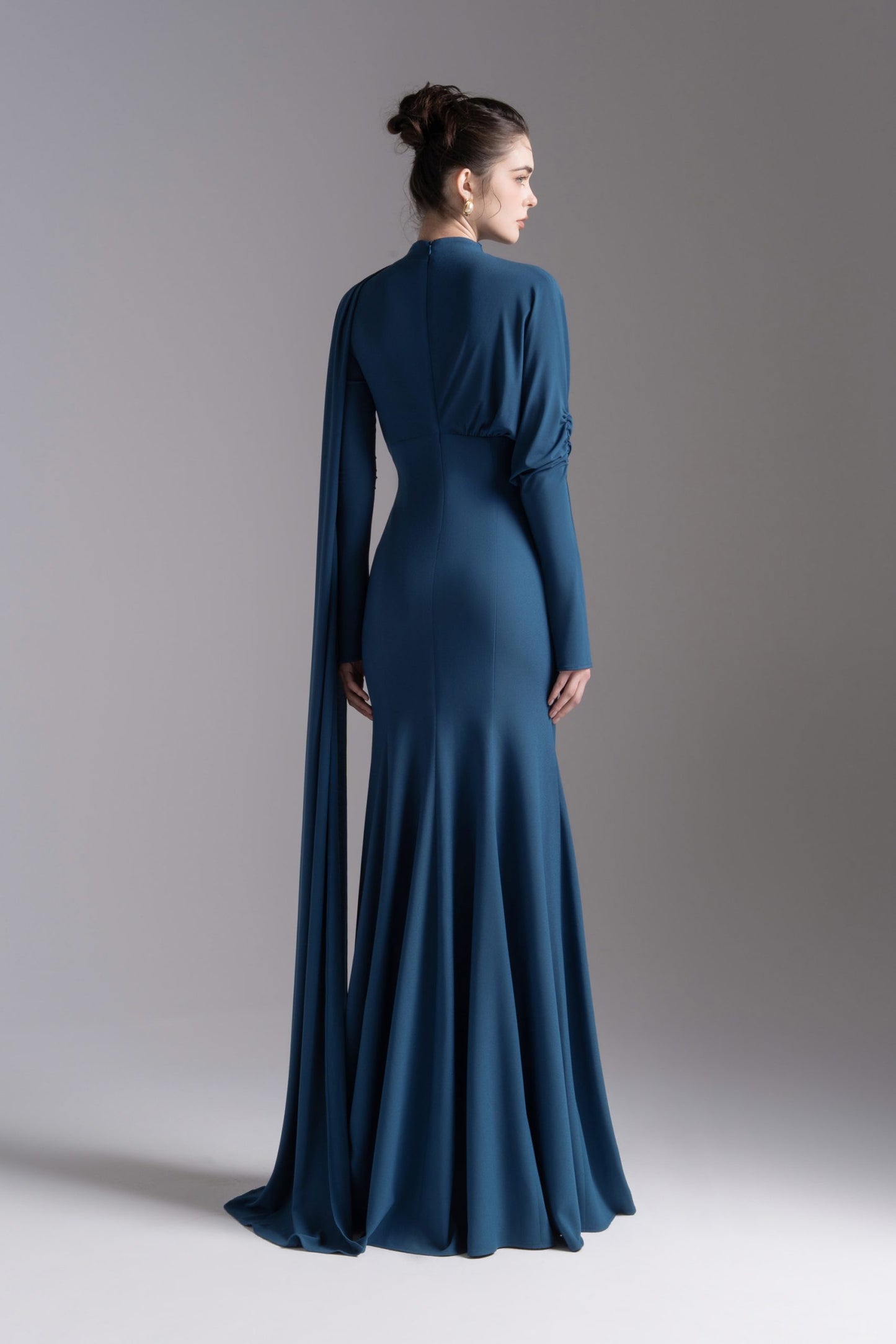 Whisper Trail Dress in Midnight Blue image 2