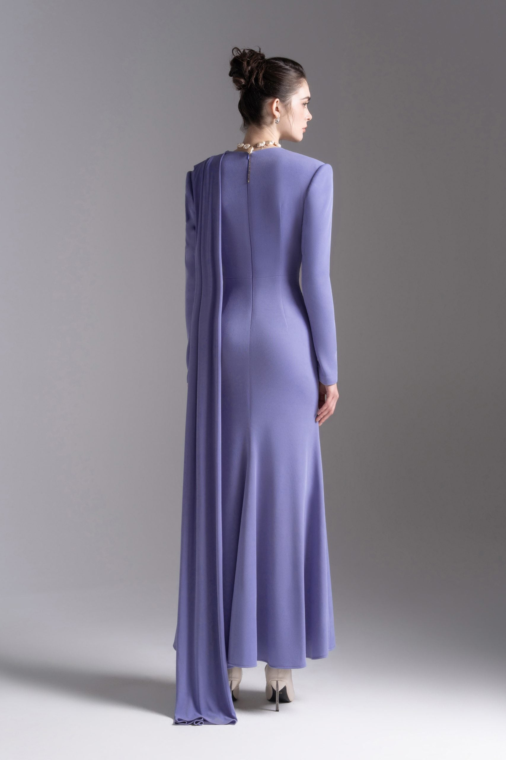 Vest Grace Gown in Dark Sky Blue image 2
