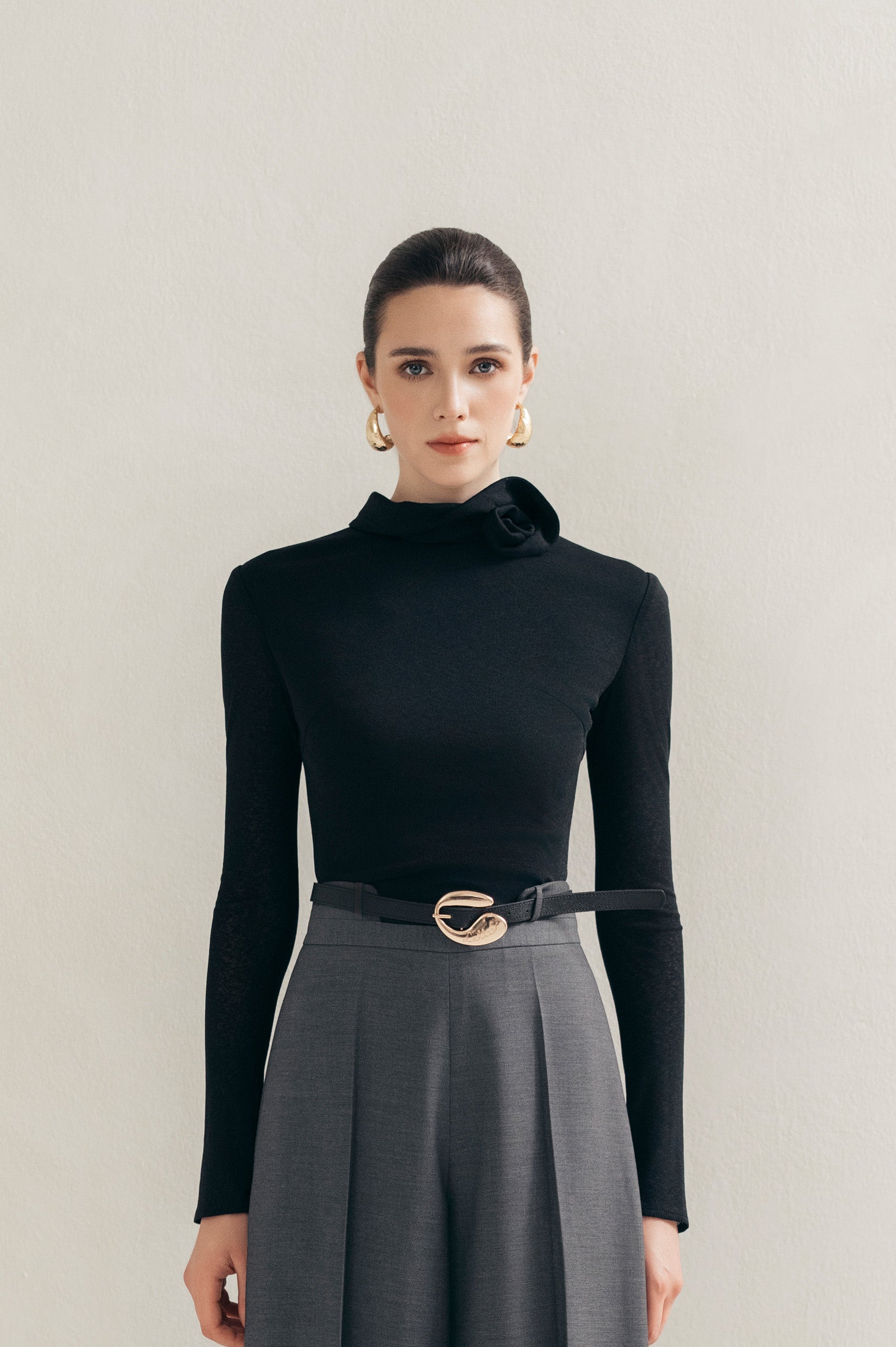 Black 3D Blouse image 0