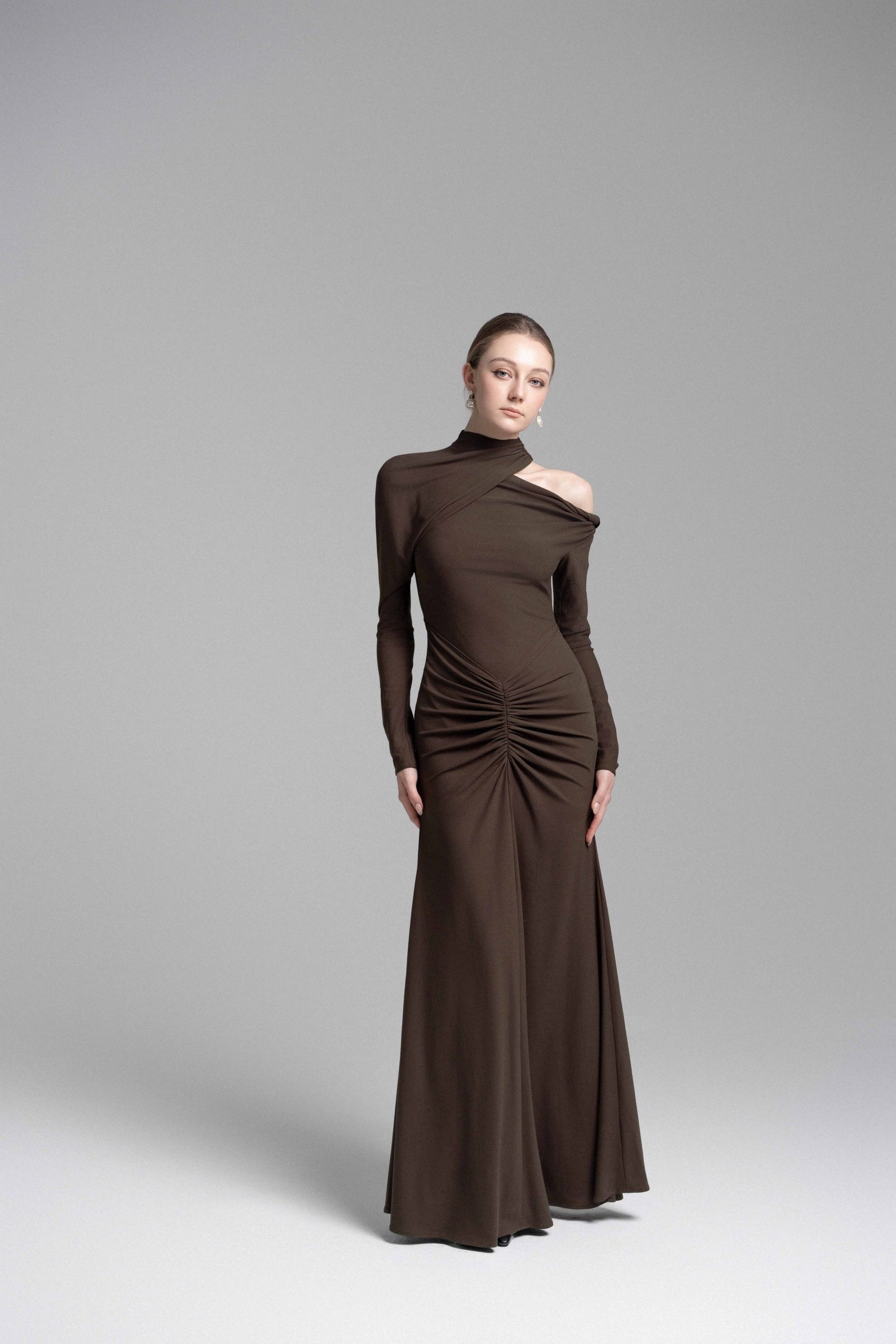 Martini Halter Draped Dress image 1