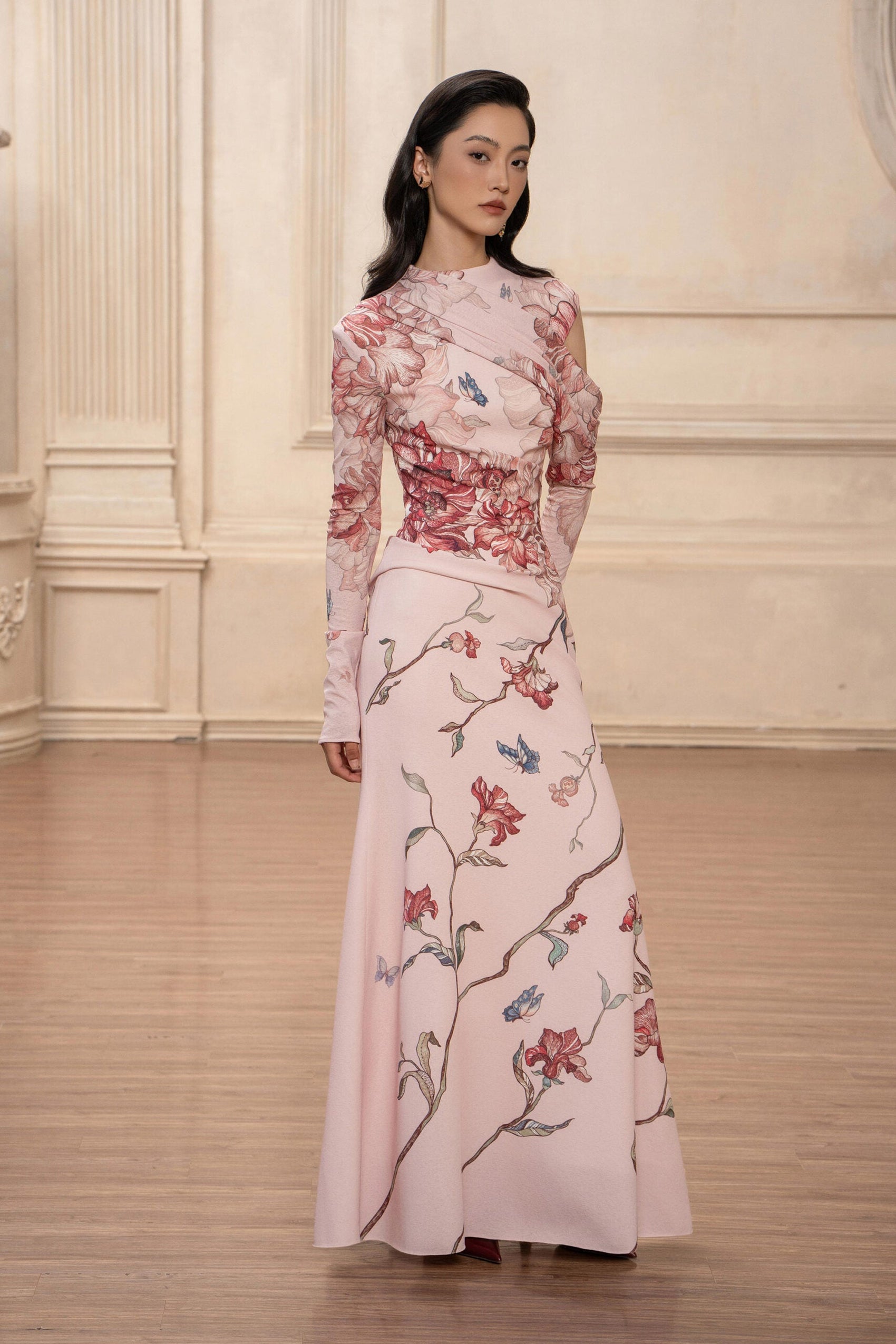 فستان خيالي مزهر