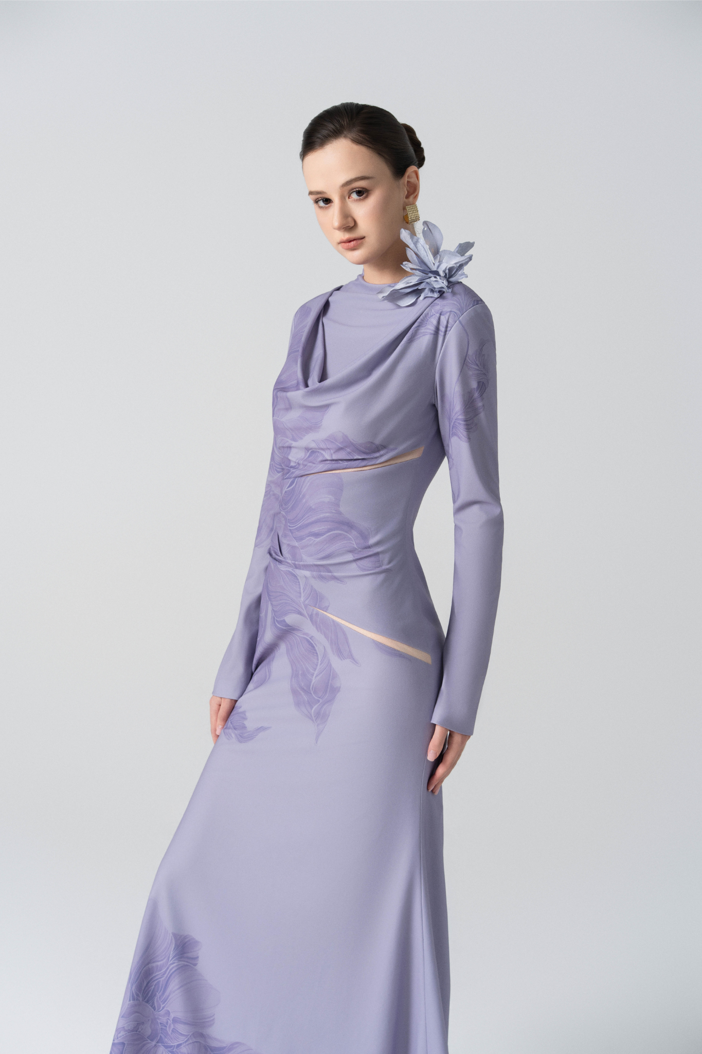 Blossom Drift Fishtail Gown