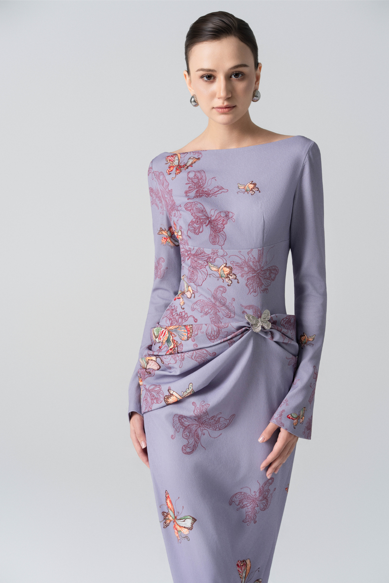 Butterfly Veil Pencil Dress