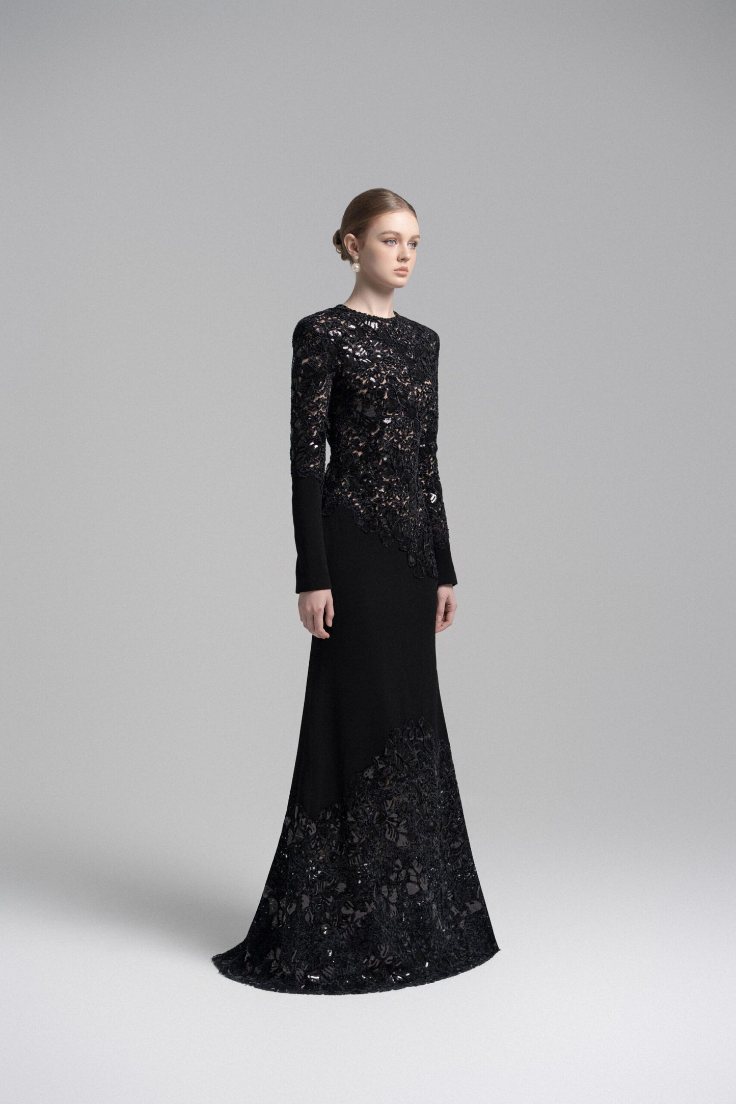 Black Celeste Lace Dress image 1