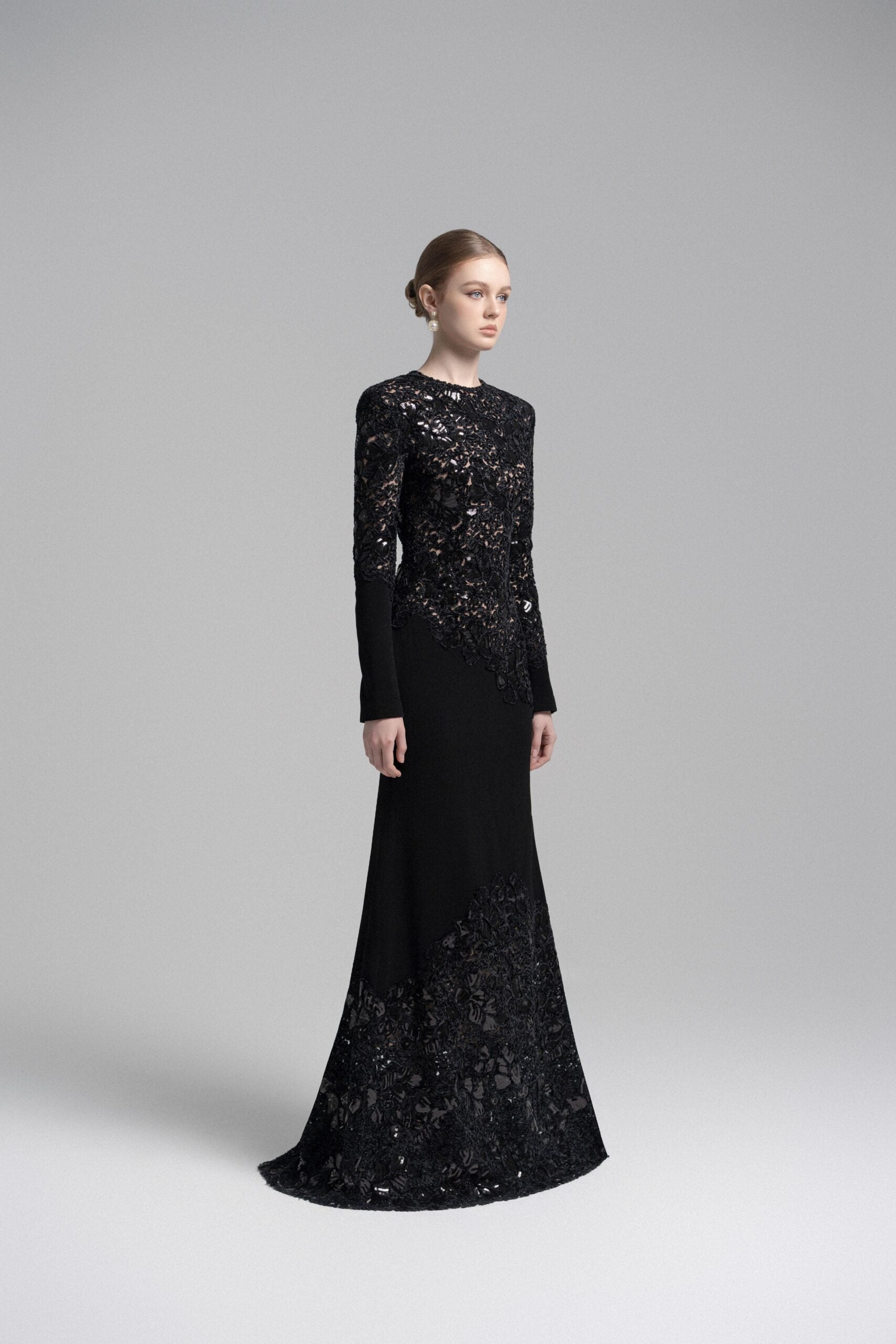 Black Celeste Lace Dress image 1