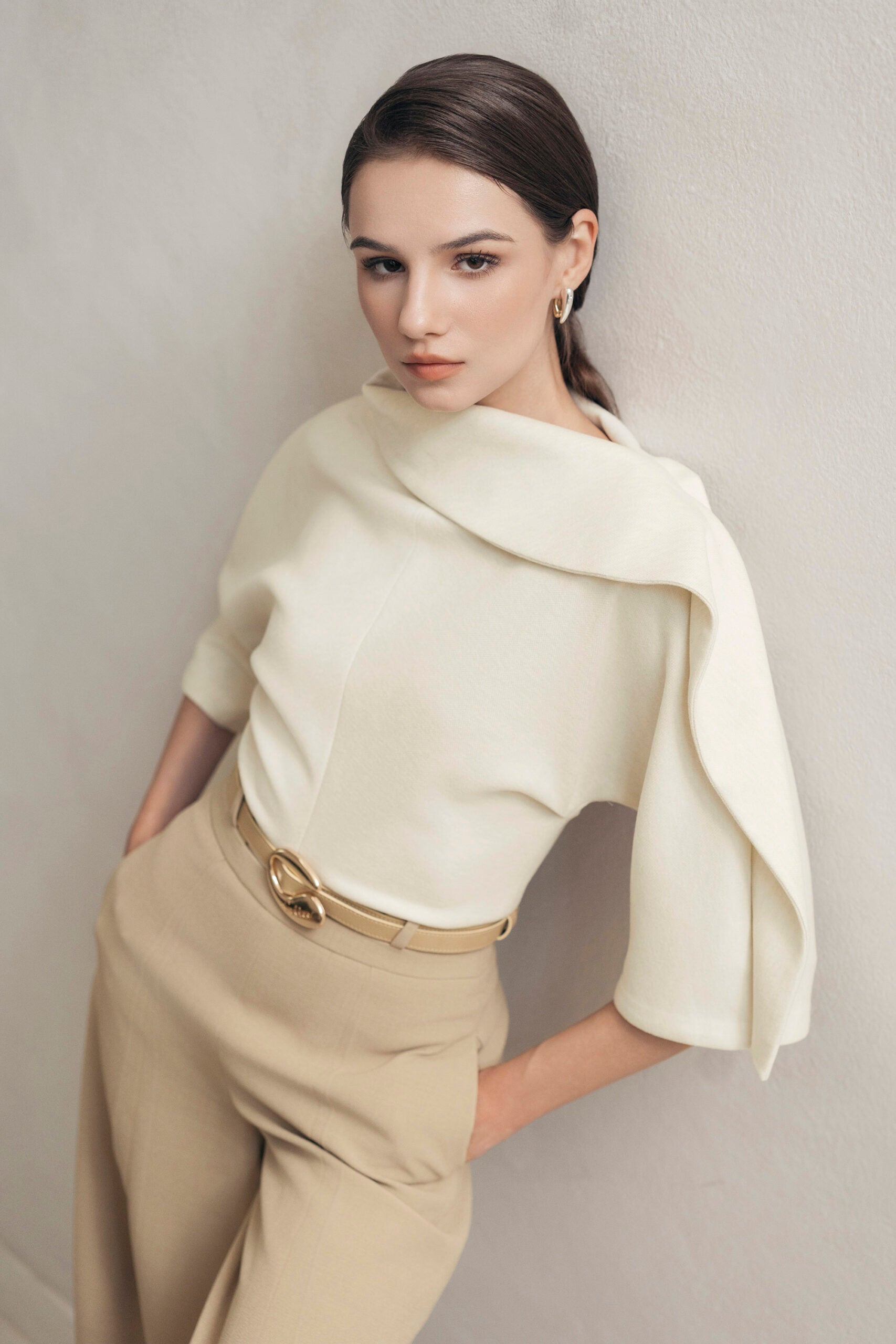 Beige Ease Blouse image 2