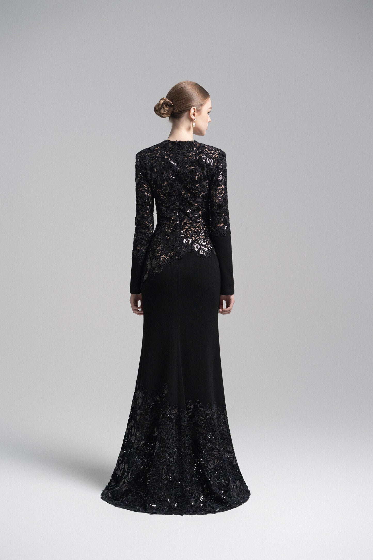 Black Celeste Lace Dress image 7
