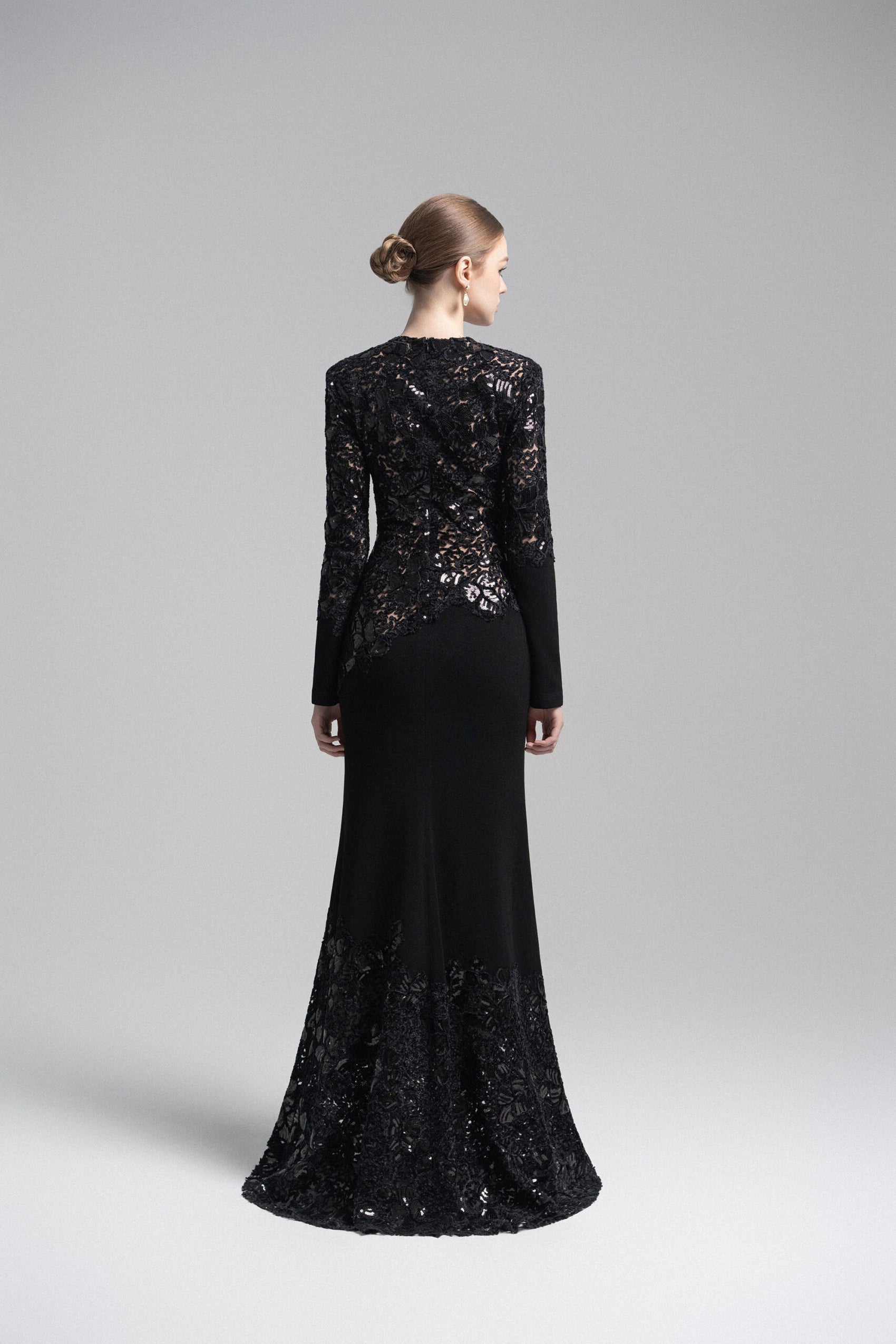 Black Celeste Lace Dress image 7