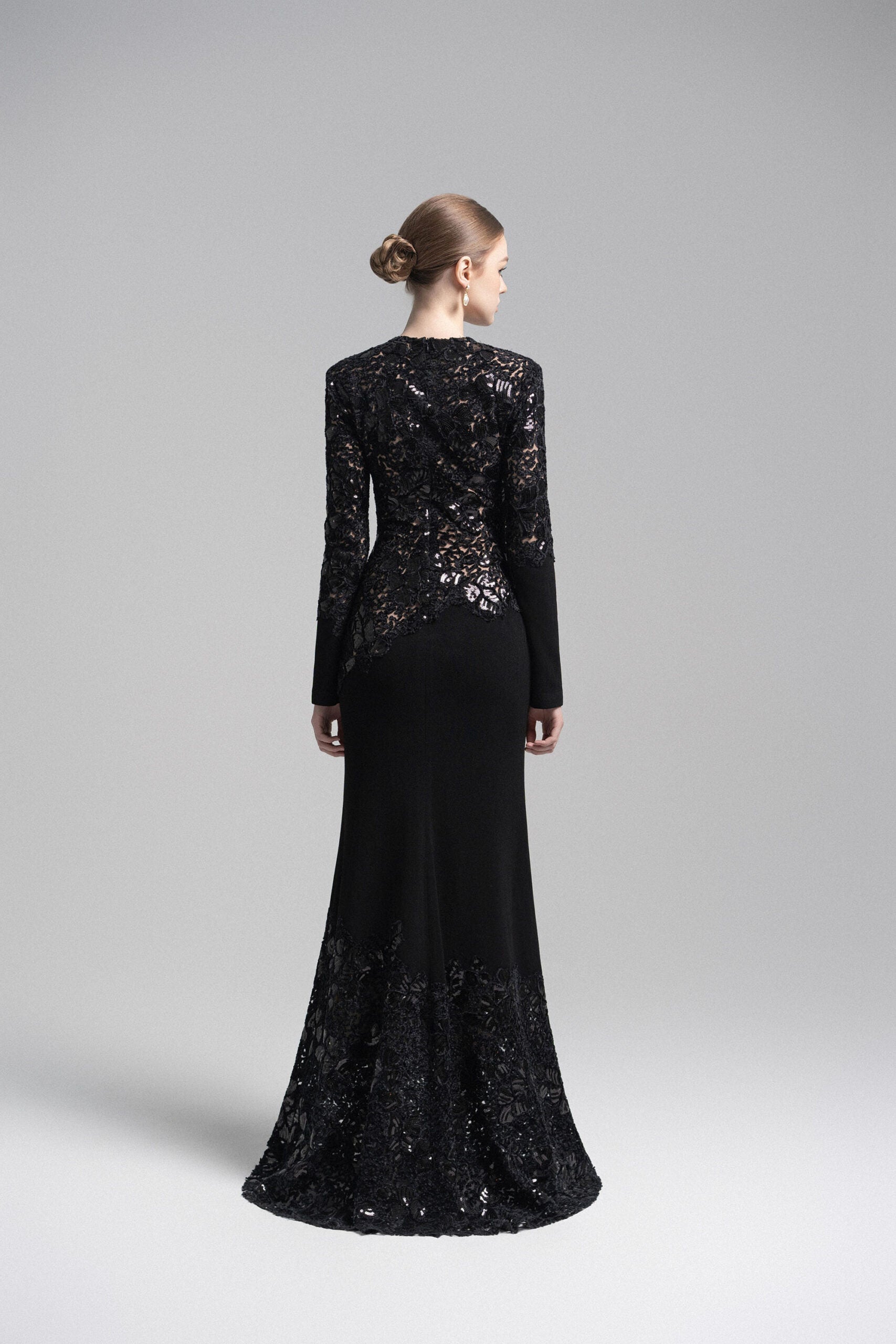 Black Celeste Lace Dress image 7
