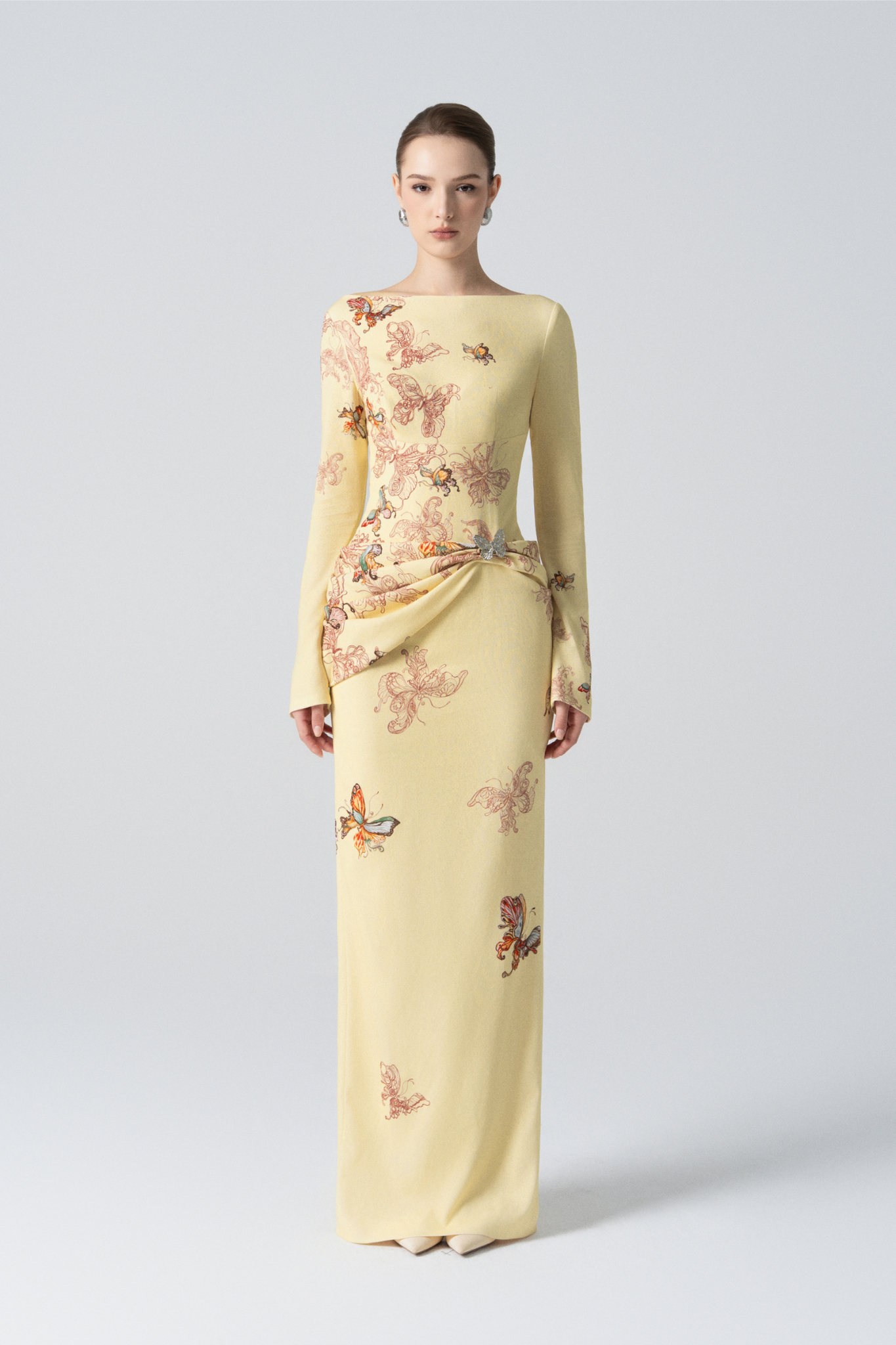 Butterfly Veil Pencil Dress