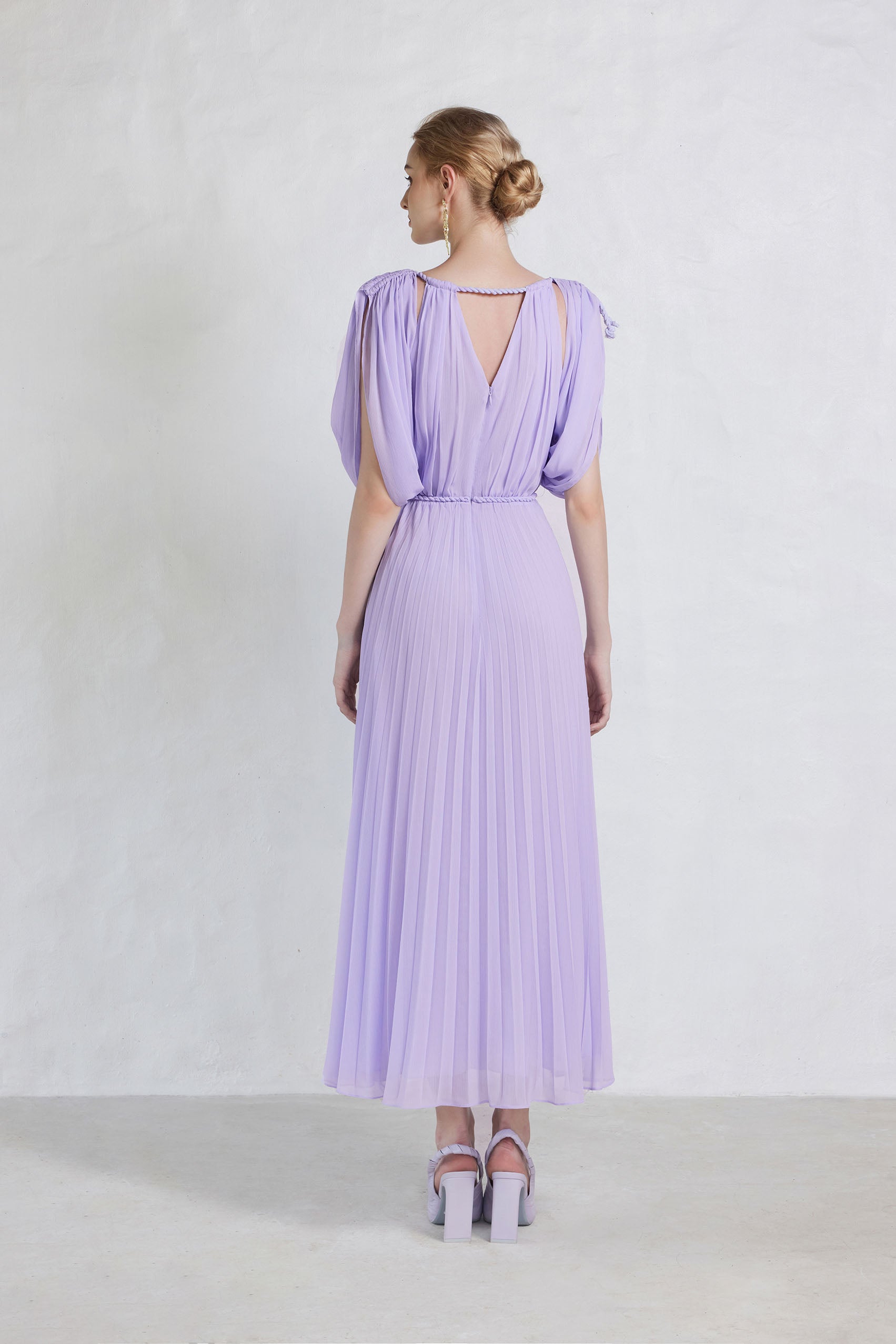 Mira Pleated Maxi Dress