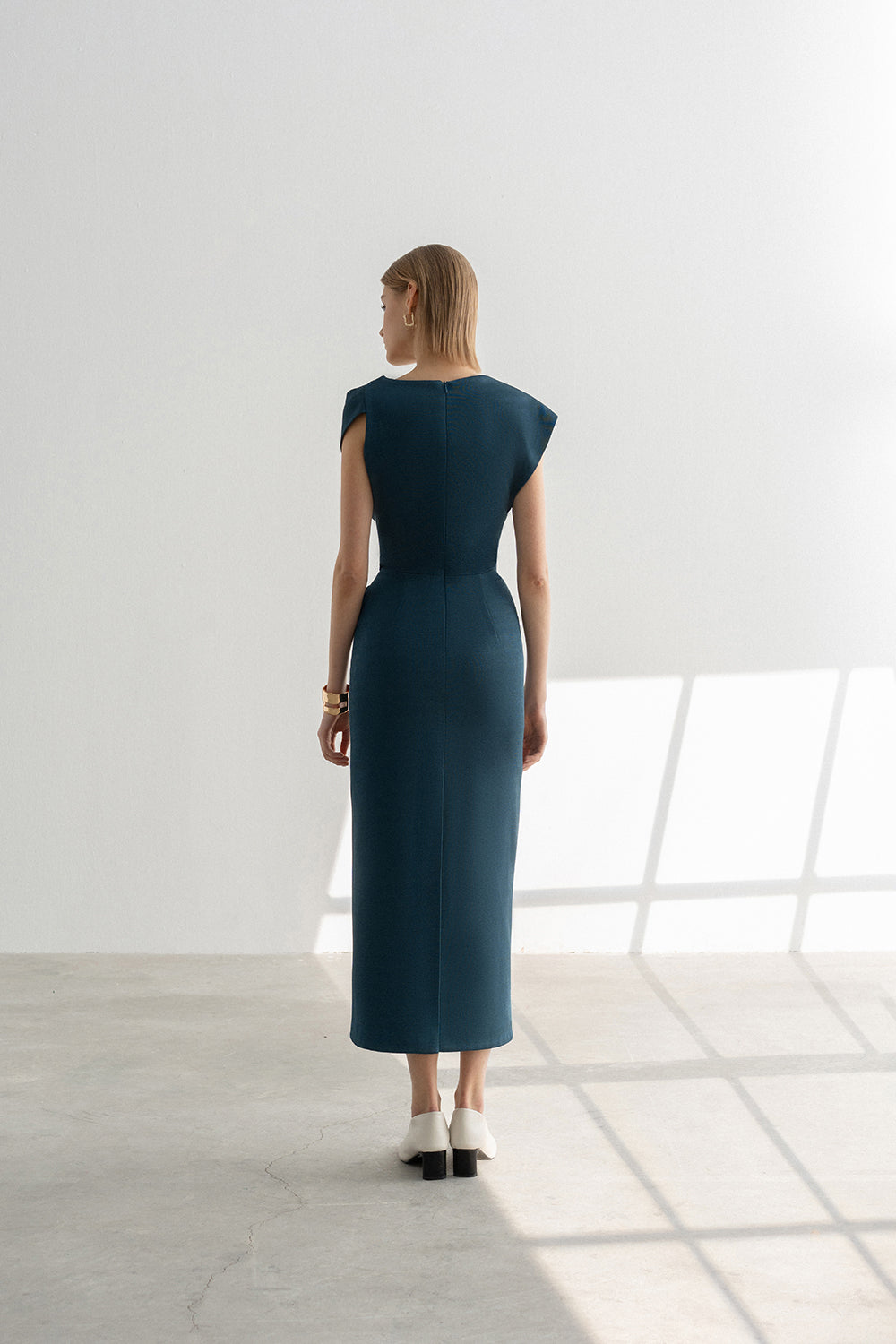 Keva Draped Pencil Dress