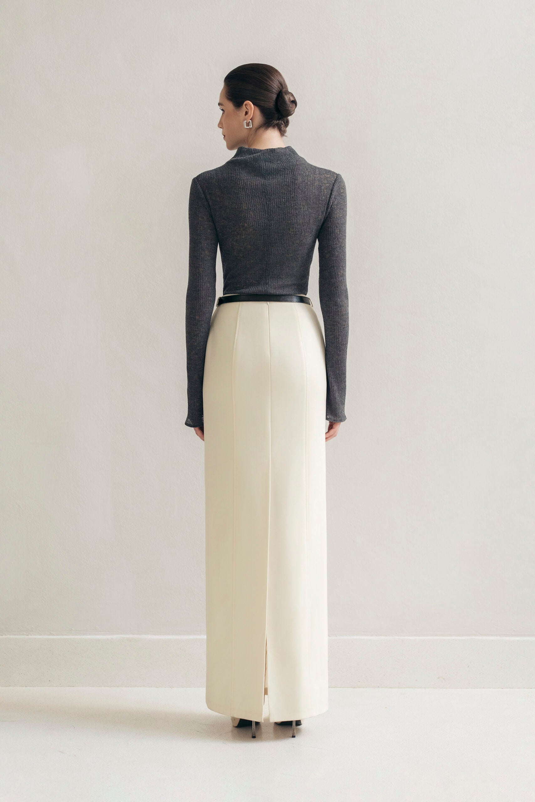 Cream Lines Midi