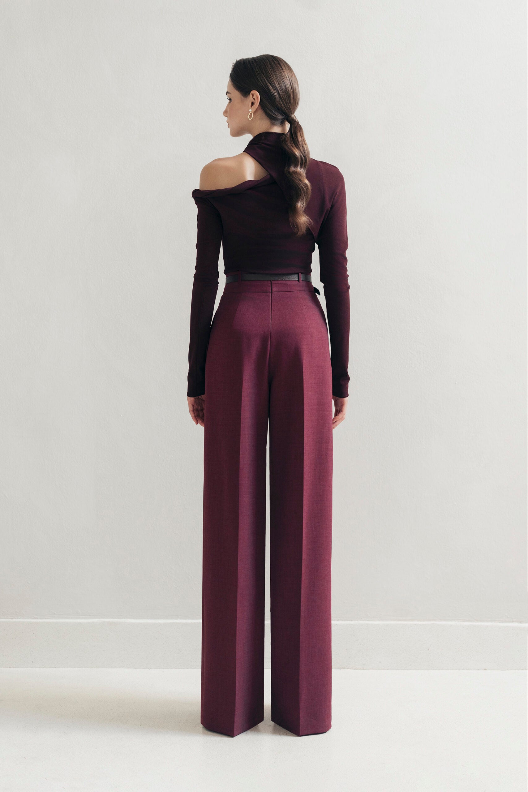 Plum Cap Trousers