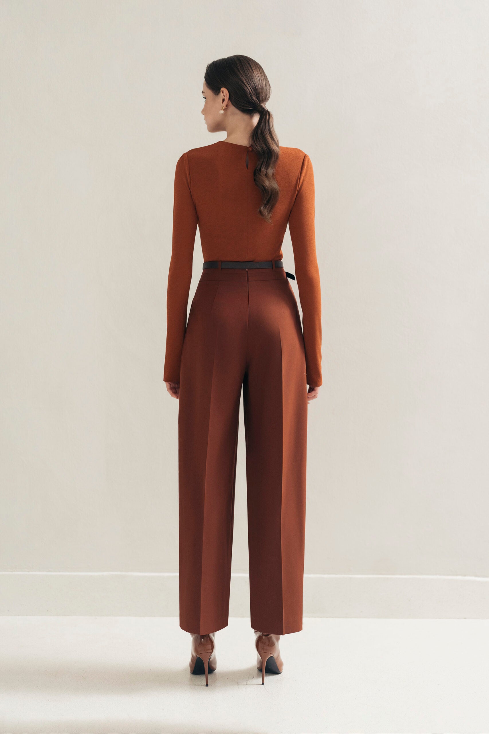 Orange Cocoon Pants