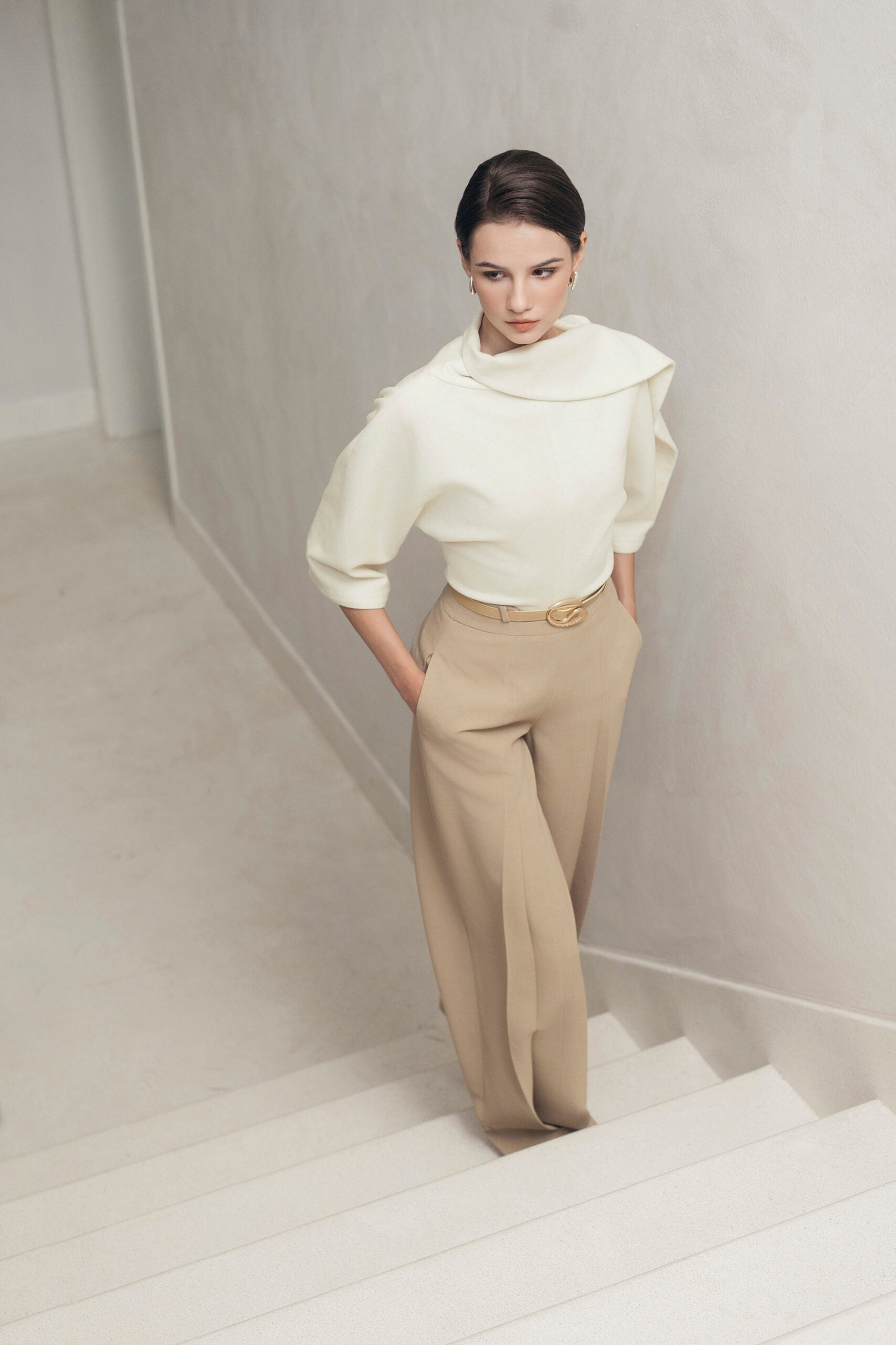 Khaki Hem Pants