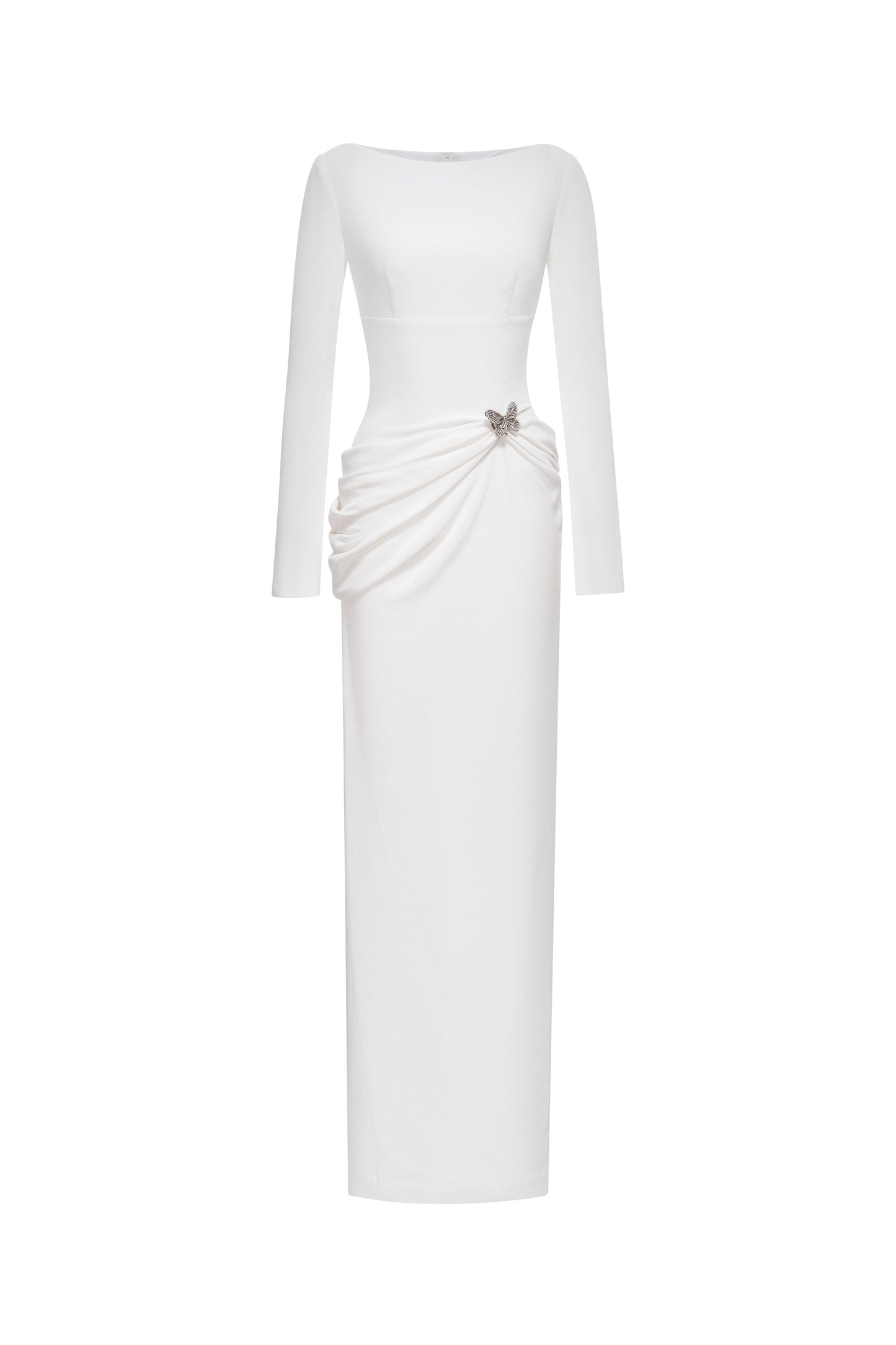 Ethereal Curve Pencil Gown