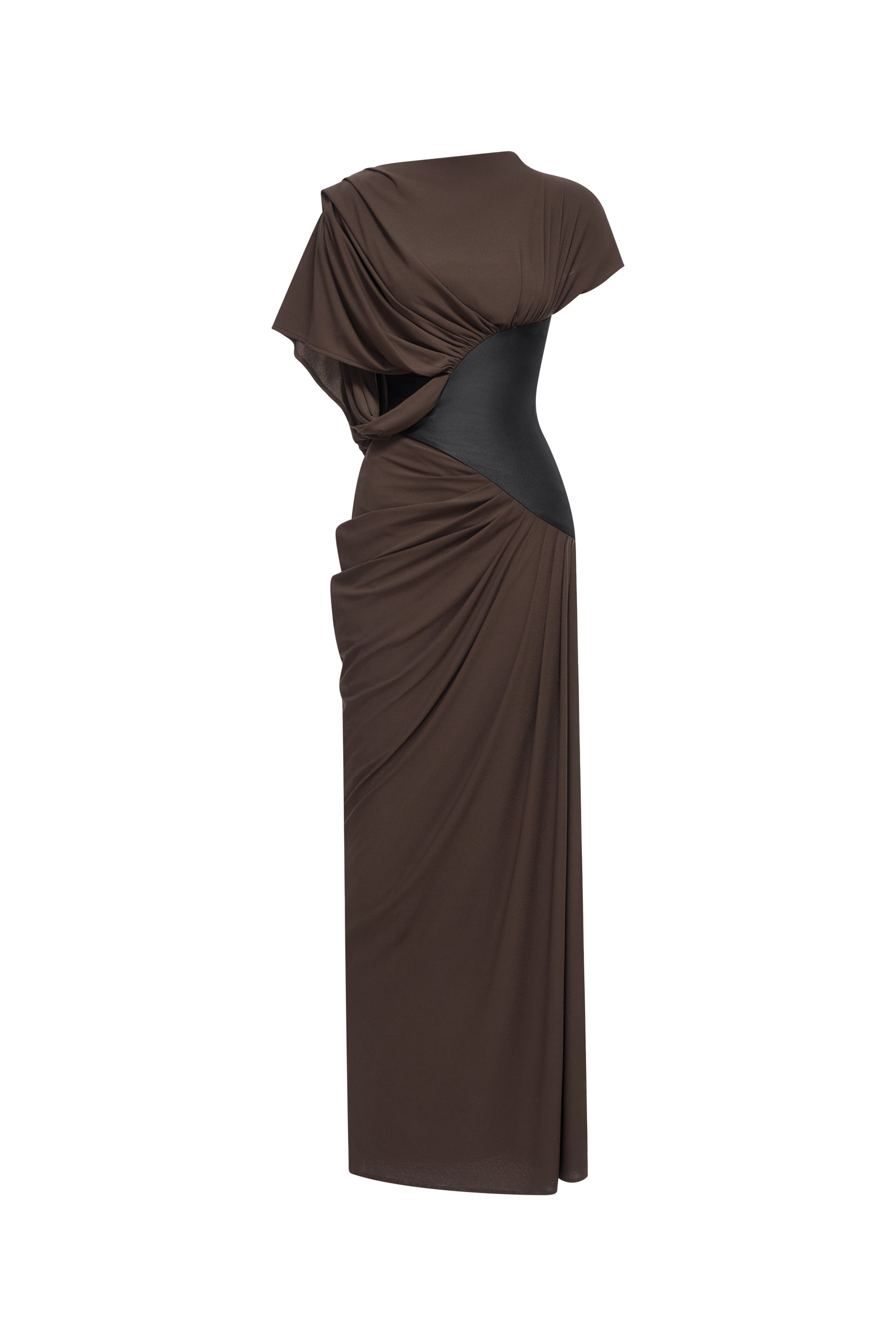 Umber Eclipse Midi Dress