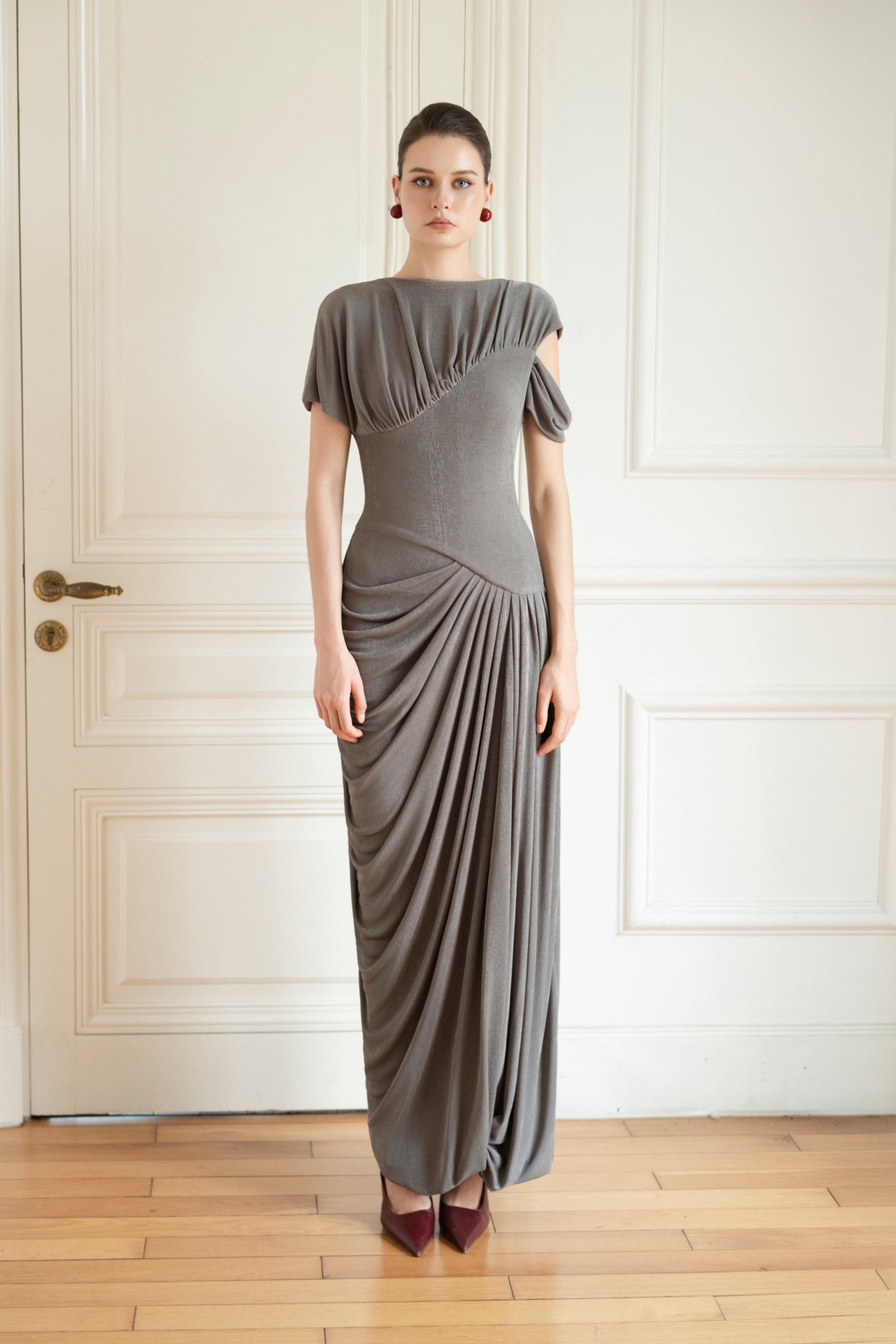 Eris Corset Dress in Ash