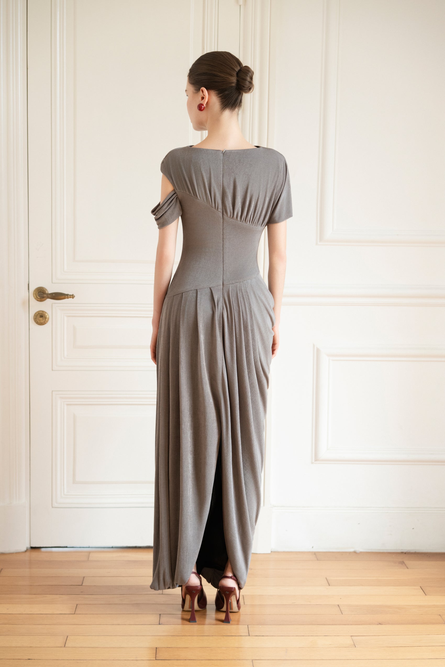 Eris Corset Dress in Ash