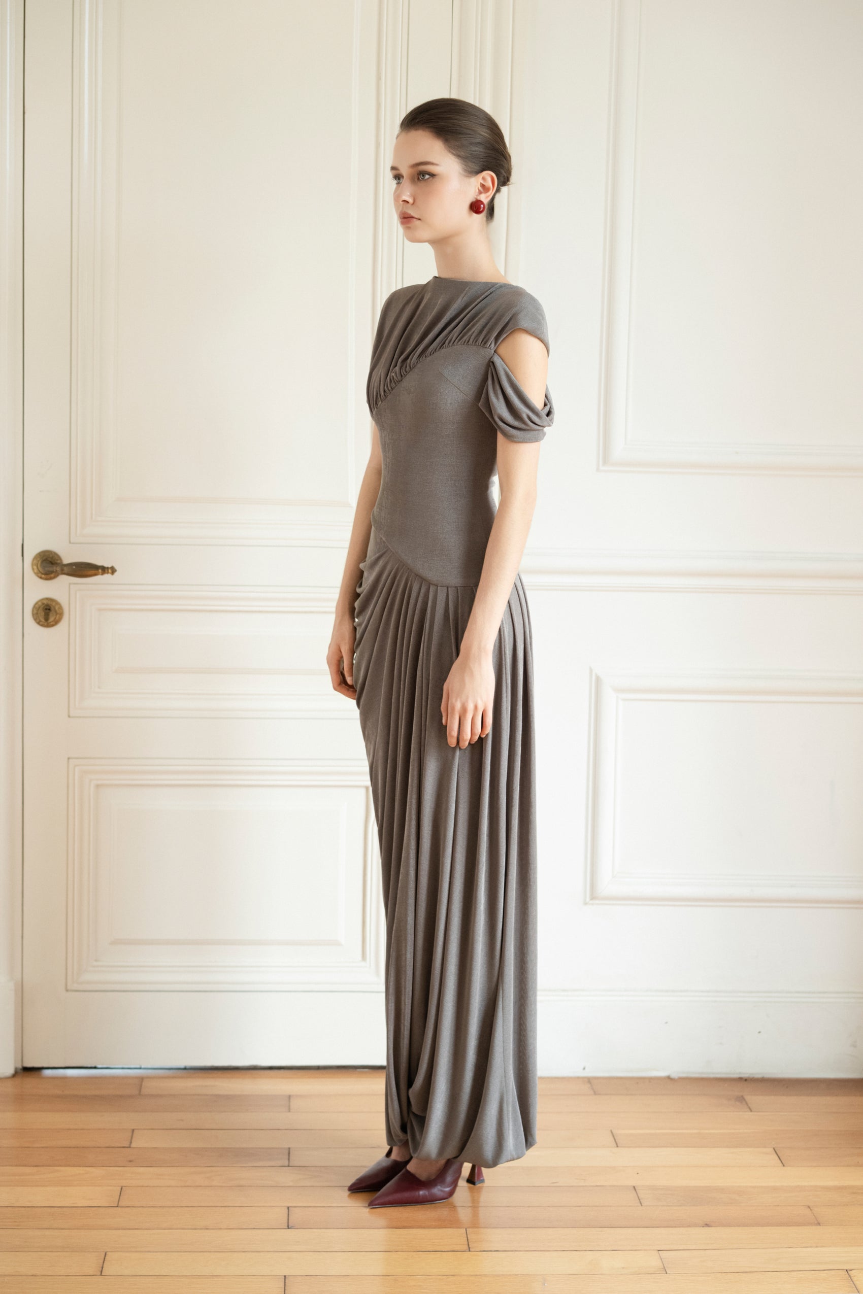 Eris Corset Dress in Ash