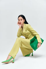 Ilana Pastel Lime Flare Pants