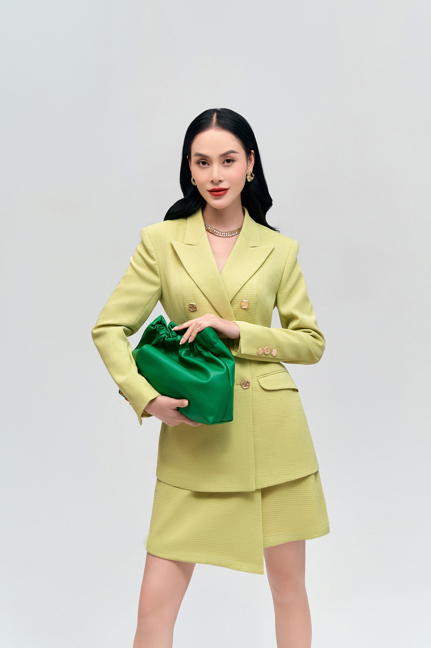 Ilana Pastel Lime Classic Blazer
