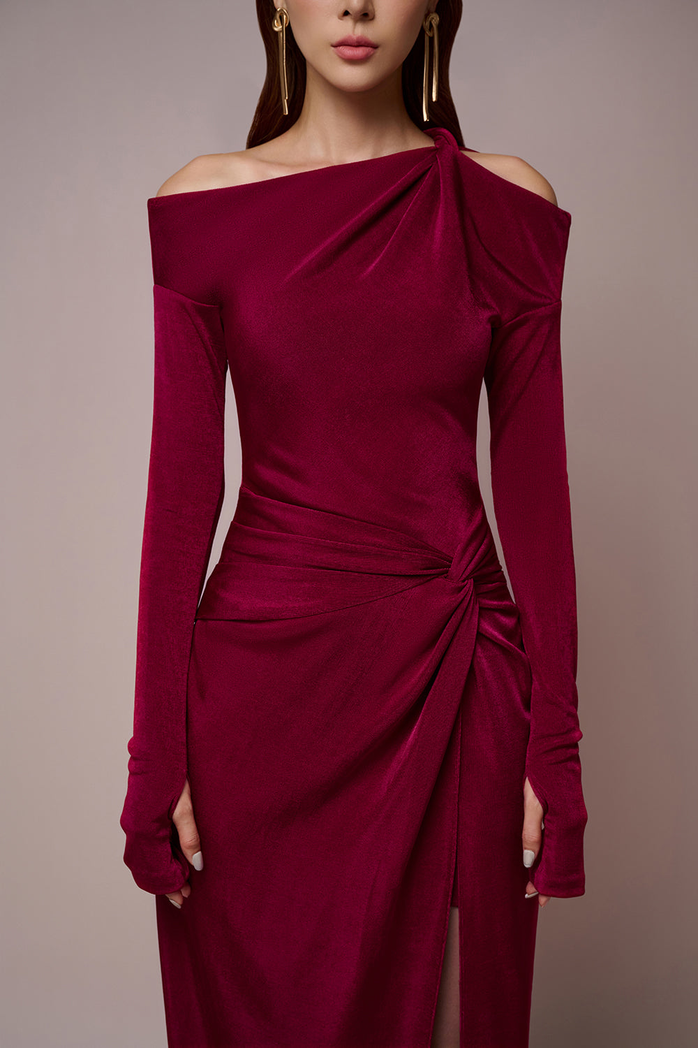 Claudia Off-the-shoulder Pencil Dress