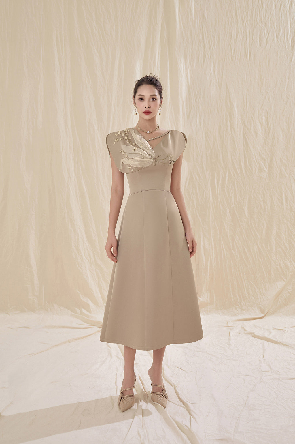 Lily Square Shoulder Dress