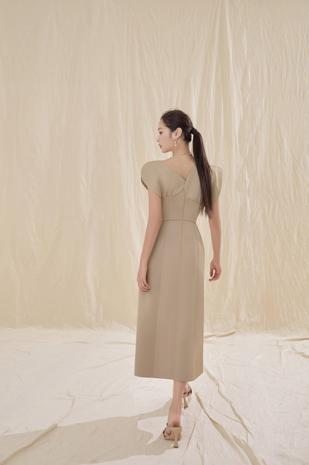 Lily Square Shoulder Dress