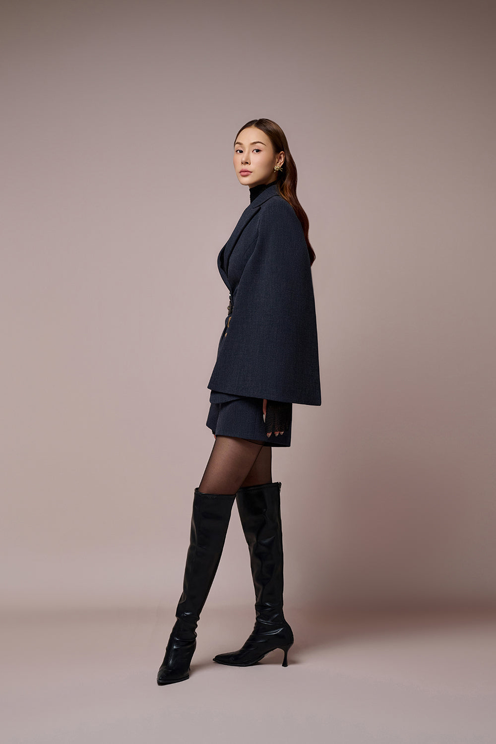 Chrysalis Caped Sleeves Blazer