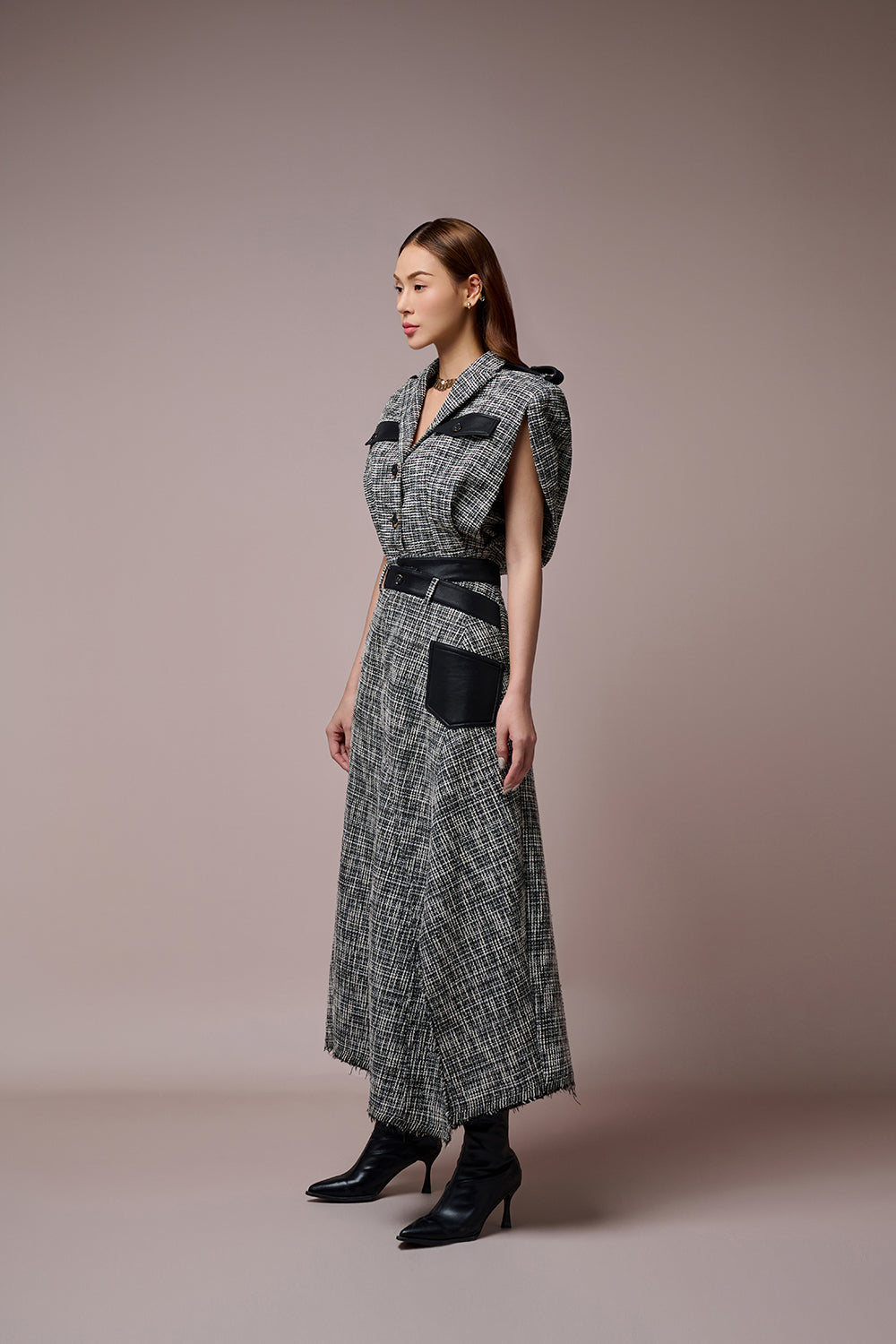 Clytia Asymmetrical Hemline Skirt
