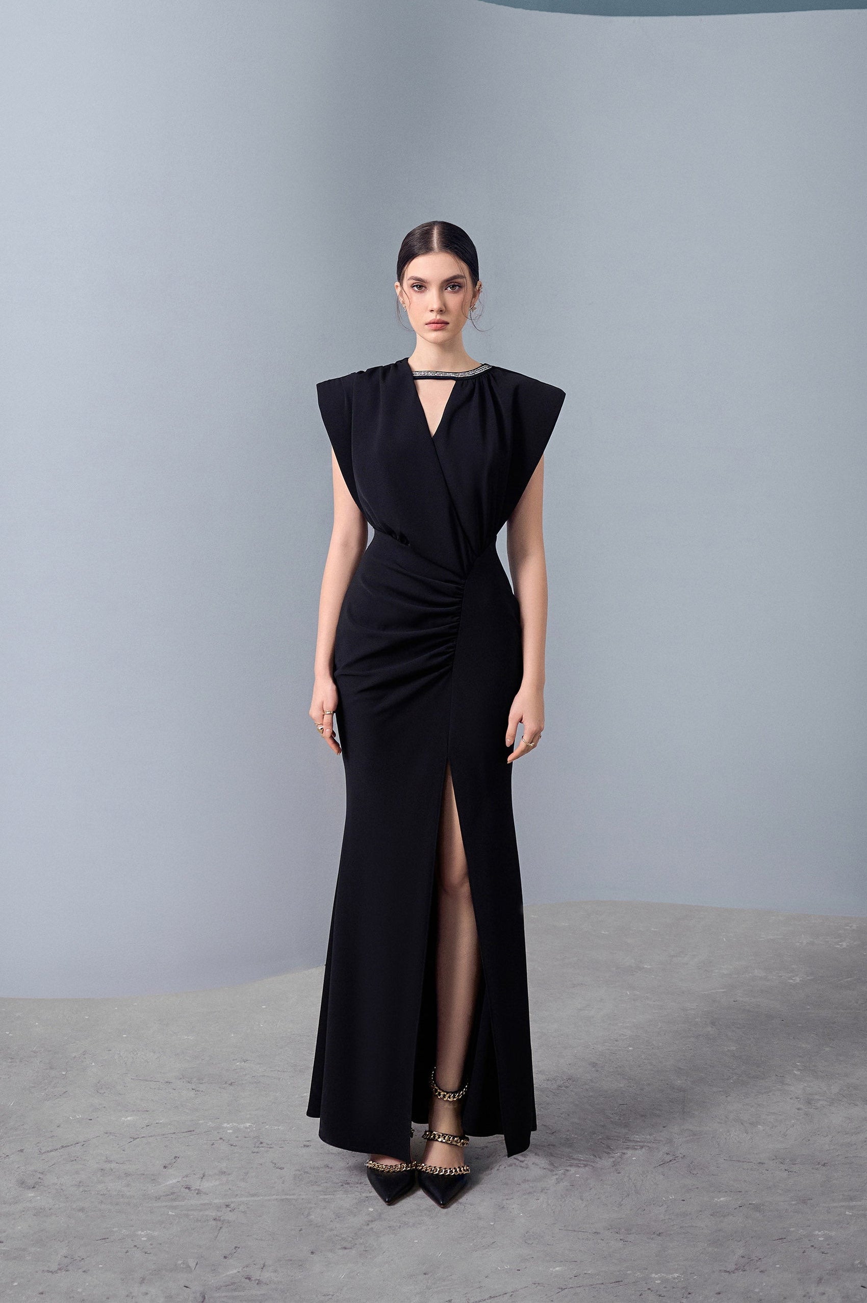 Mellow Asymmetrical Slit Dress