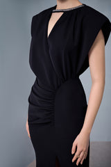 Mellow Asymmetrical Slit Dress