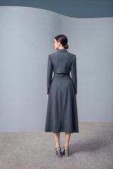 Cloud Gray Pleated Dess