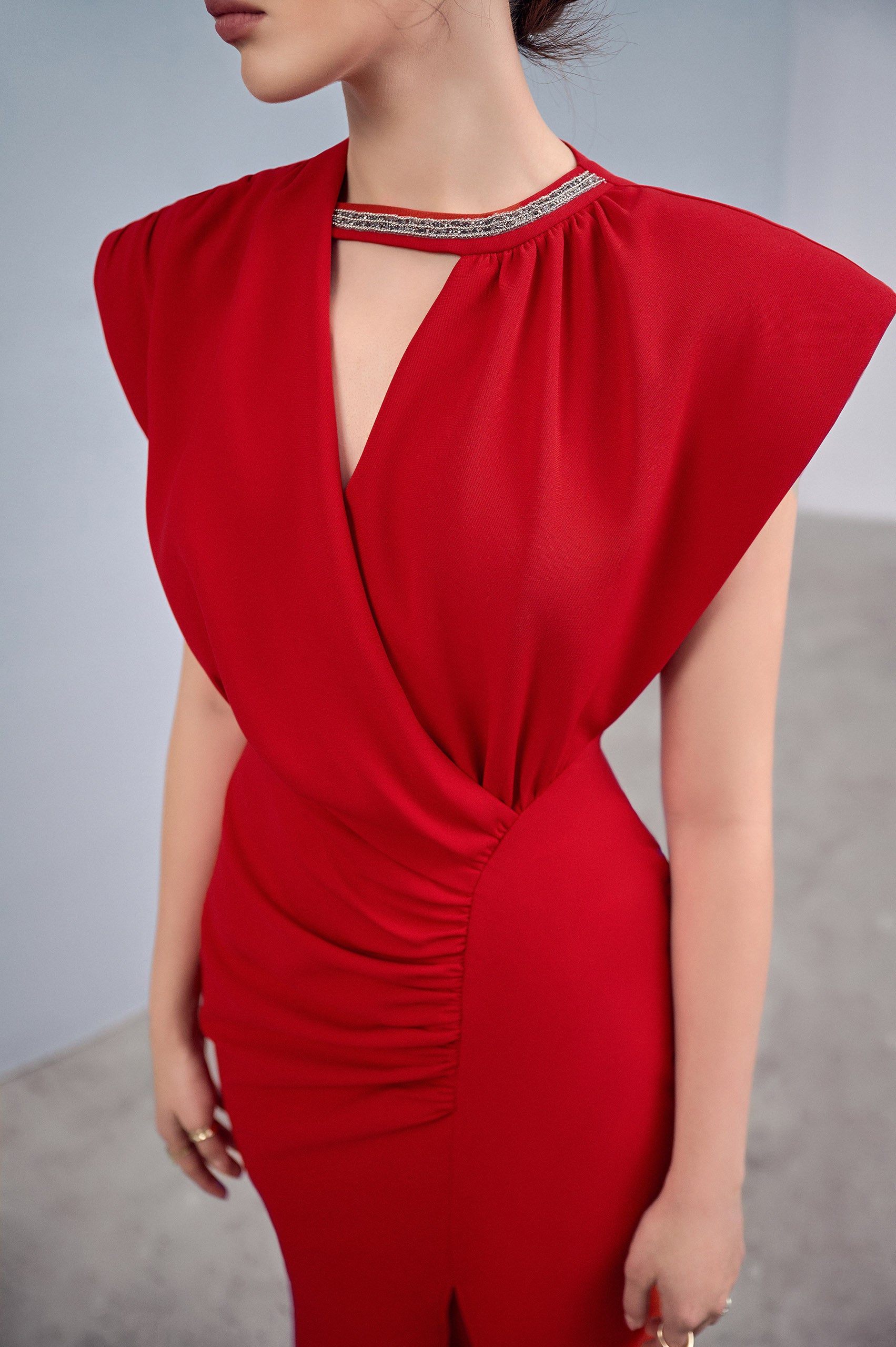 Harmony Asymmetrical Slit Dress