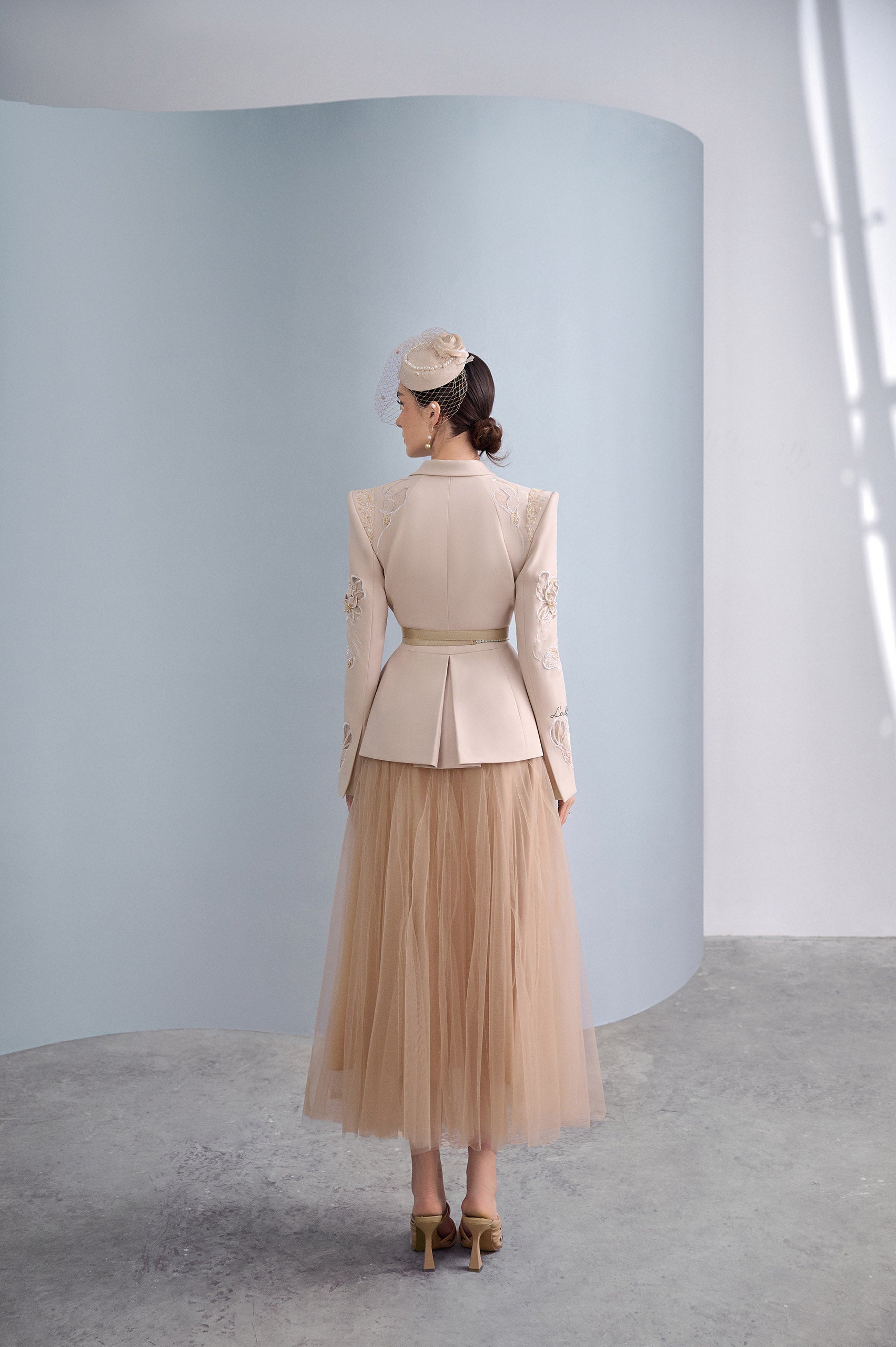 Camel Chiffon Skirt