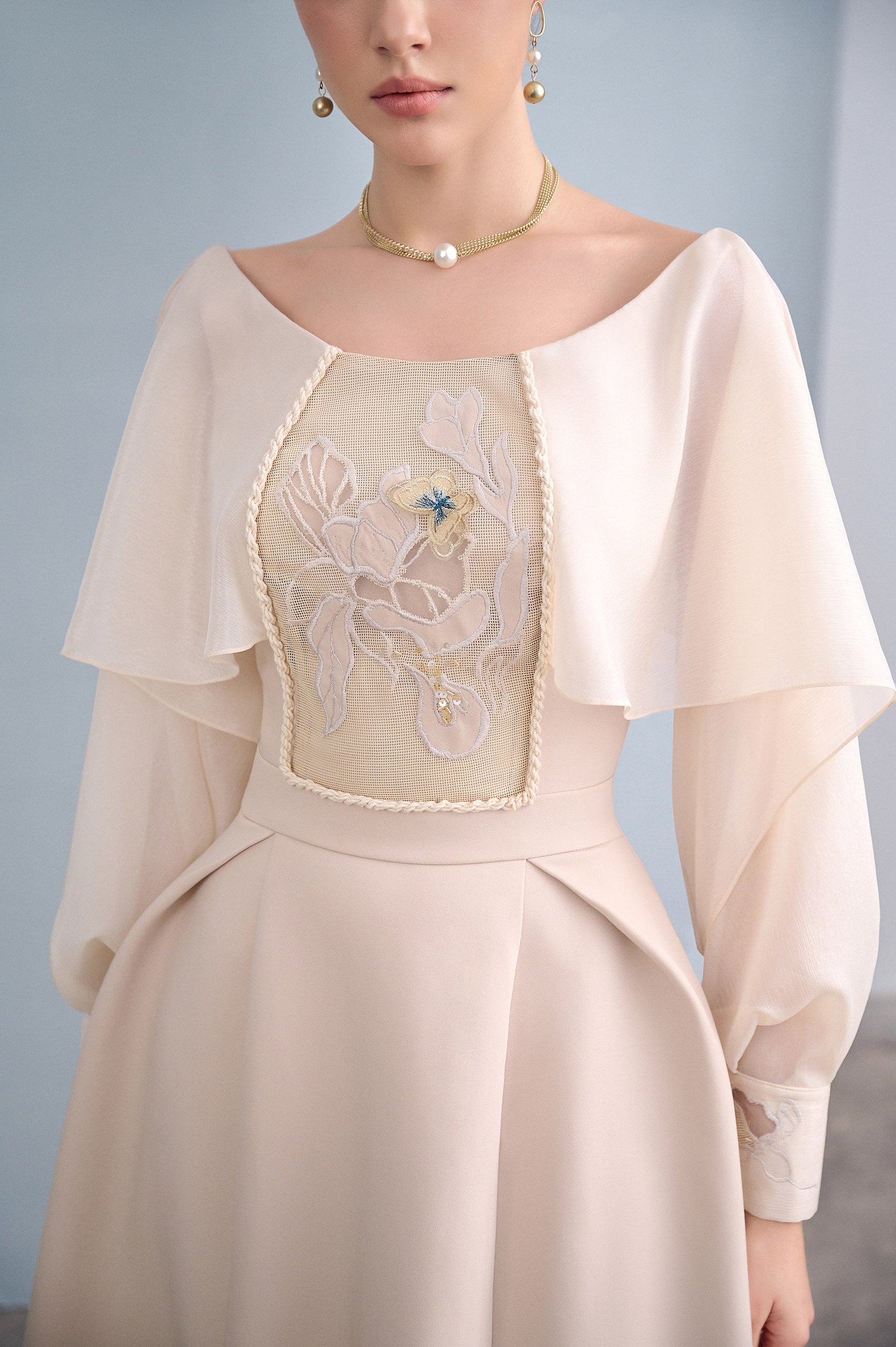 Pretty Embroidered 3D Dress