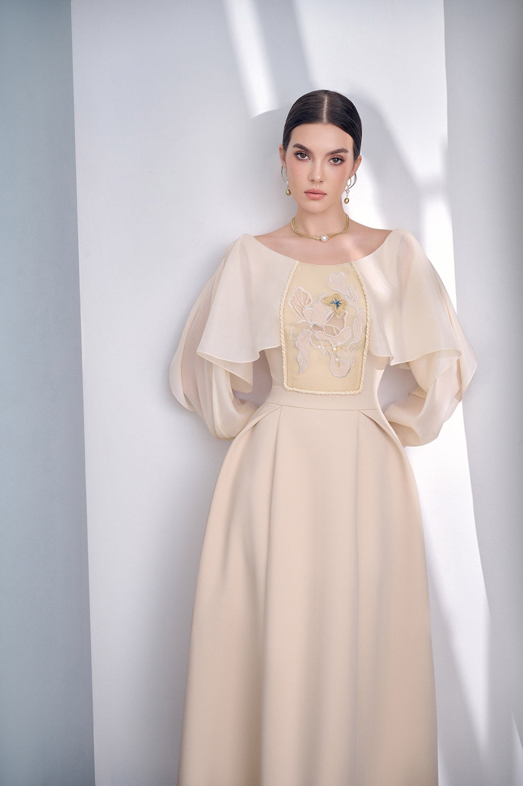 Pretty Embroidered 3D Dress