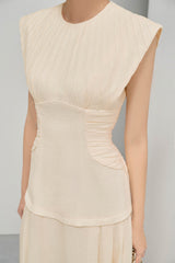 Ice Cream Plated Collar Dress