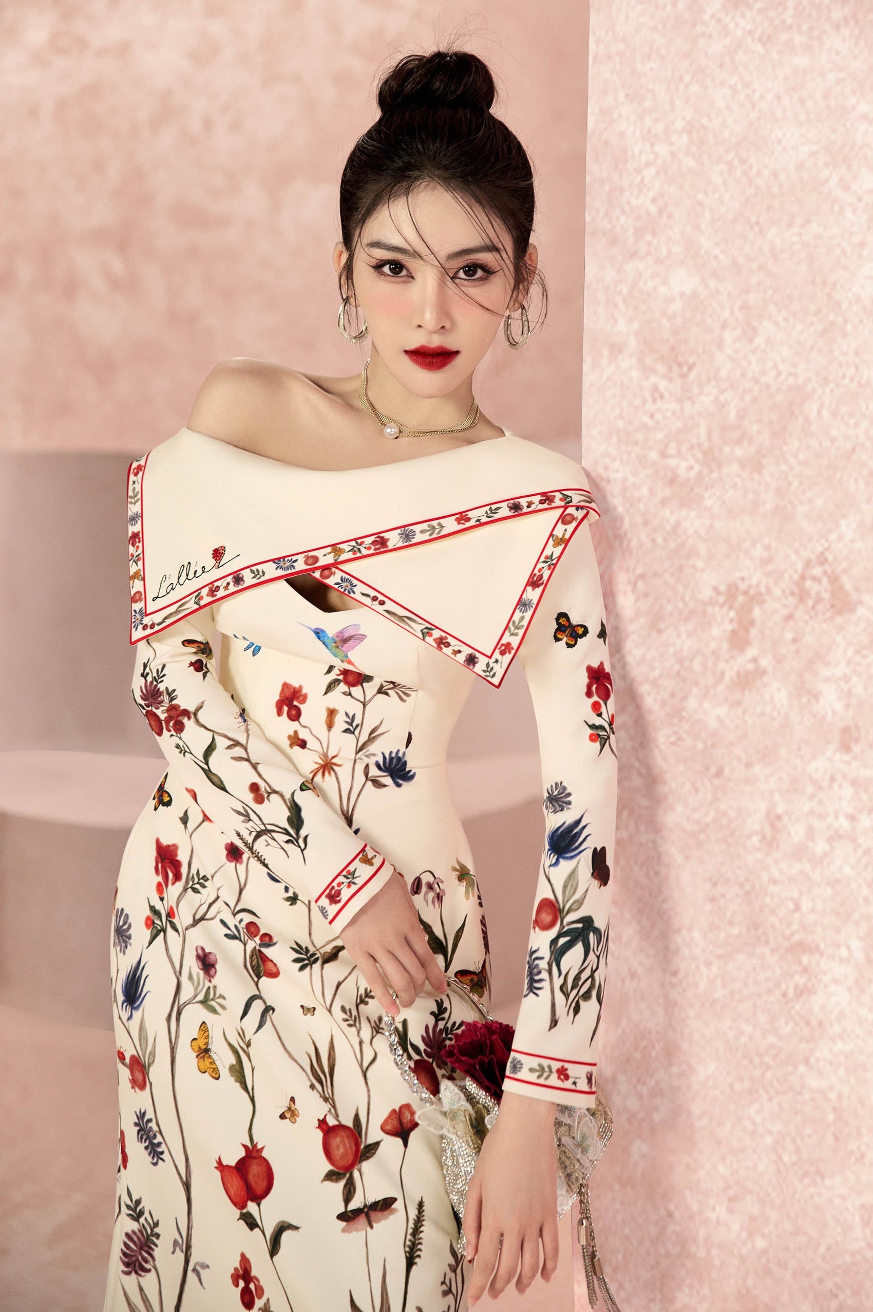 Elegant Letter Flower Dress