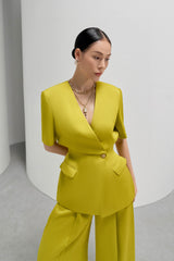 Luster Puffed Hips Vest