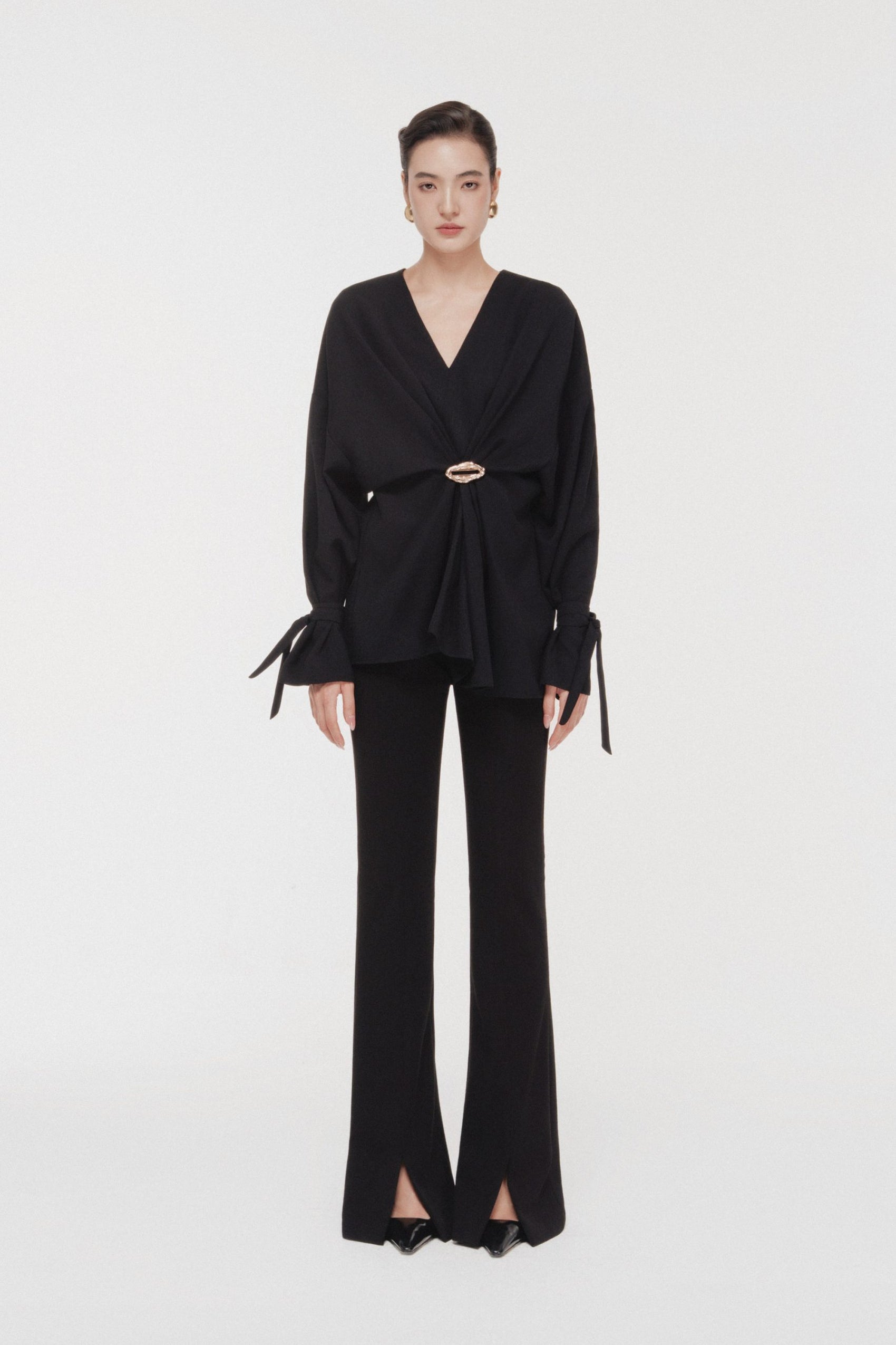 Ring-Gathered Draped Top Full Set image 0